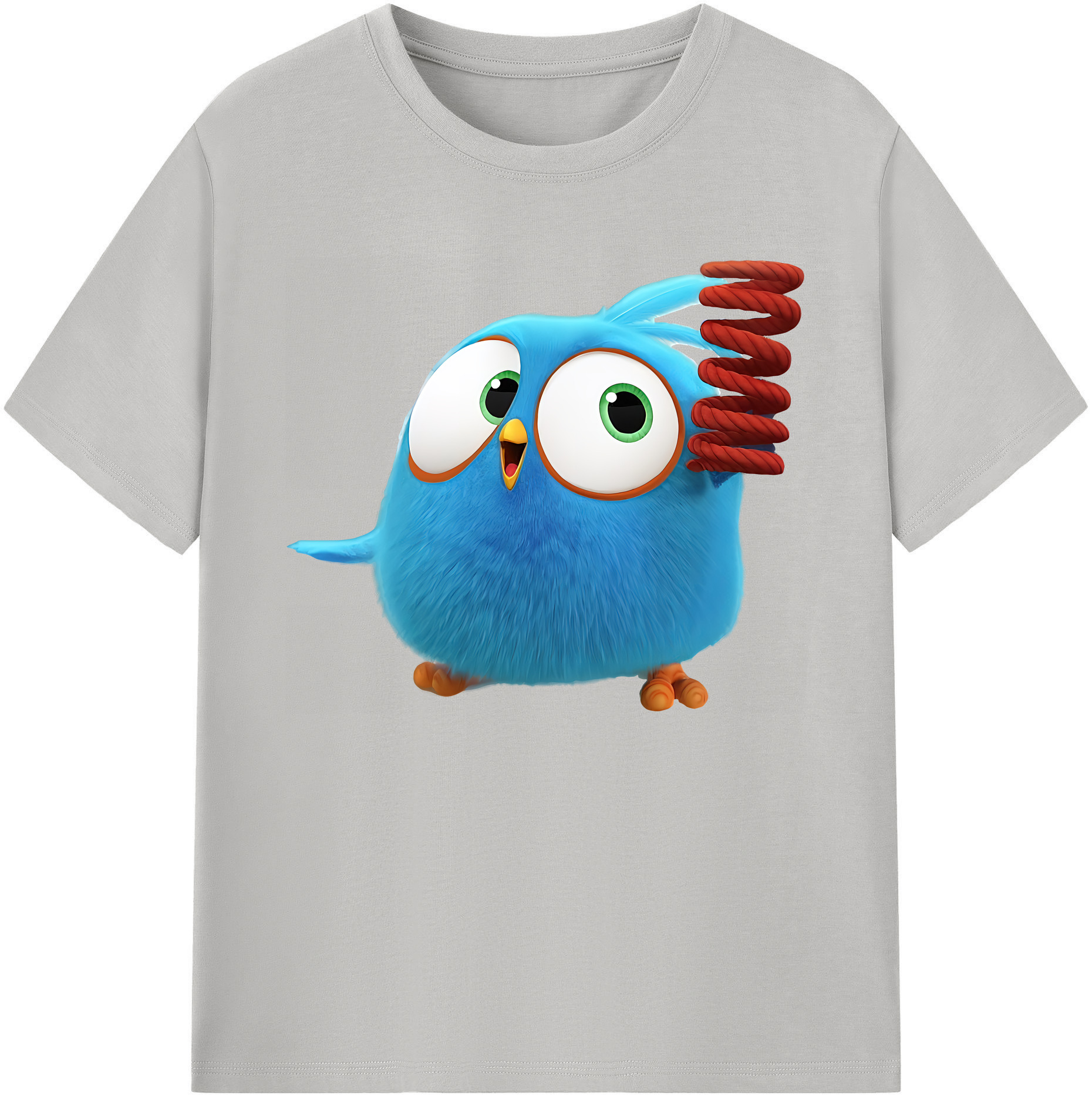（画像用） Angry Birds アングリーバード 綿100％ メンズ半袖Tシャツ｜肌触りやわらか＆通気性