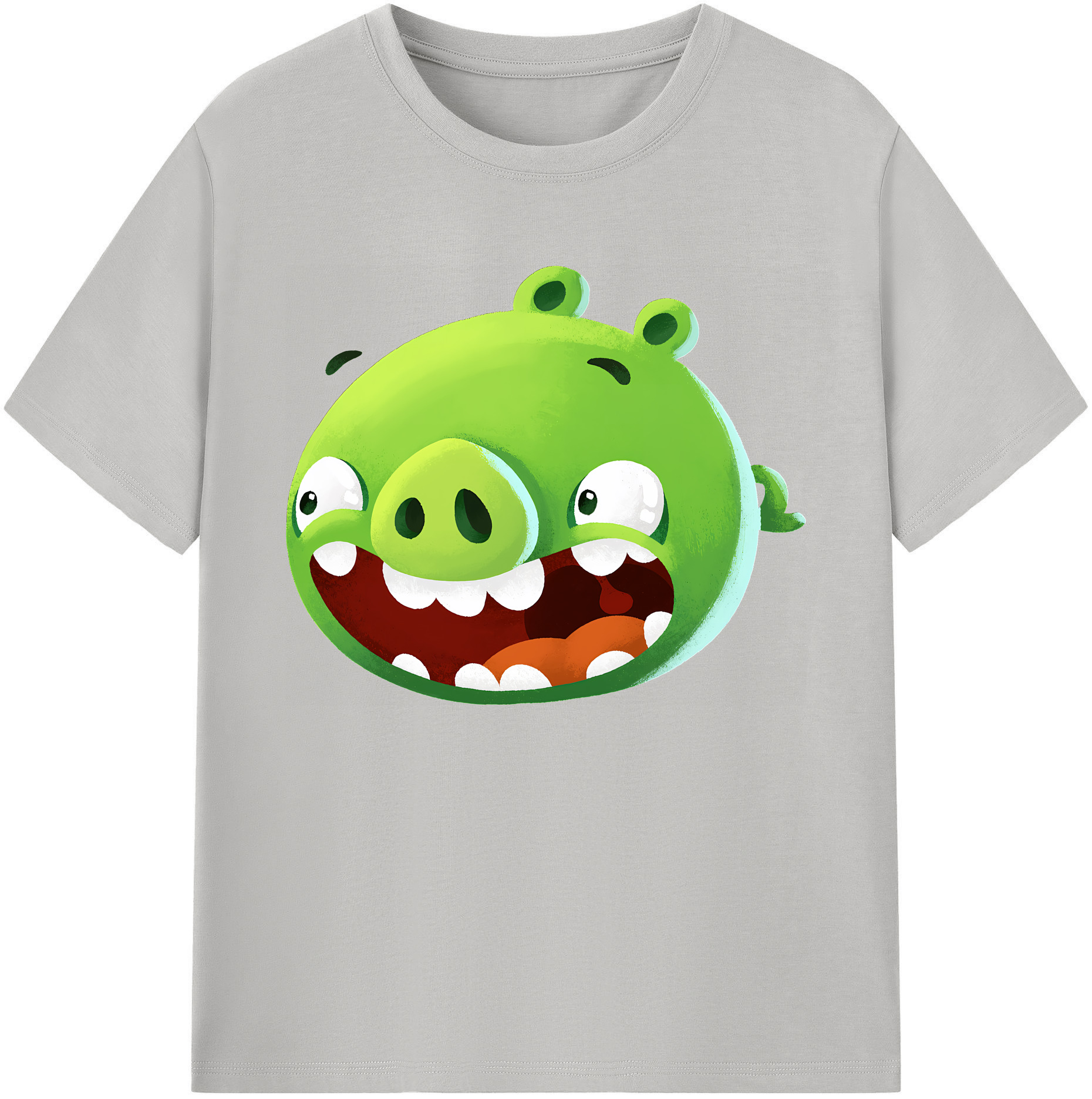 （画像用） Angry Birds アングリーバード 綿100％ メンズ半袖Tシャツ｜肌触りやわらか＆通気性