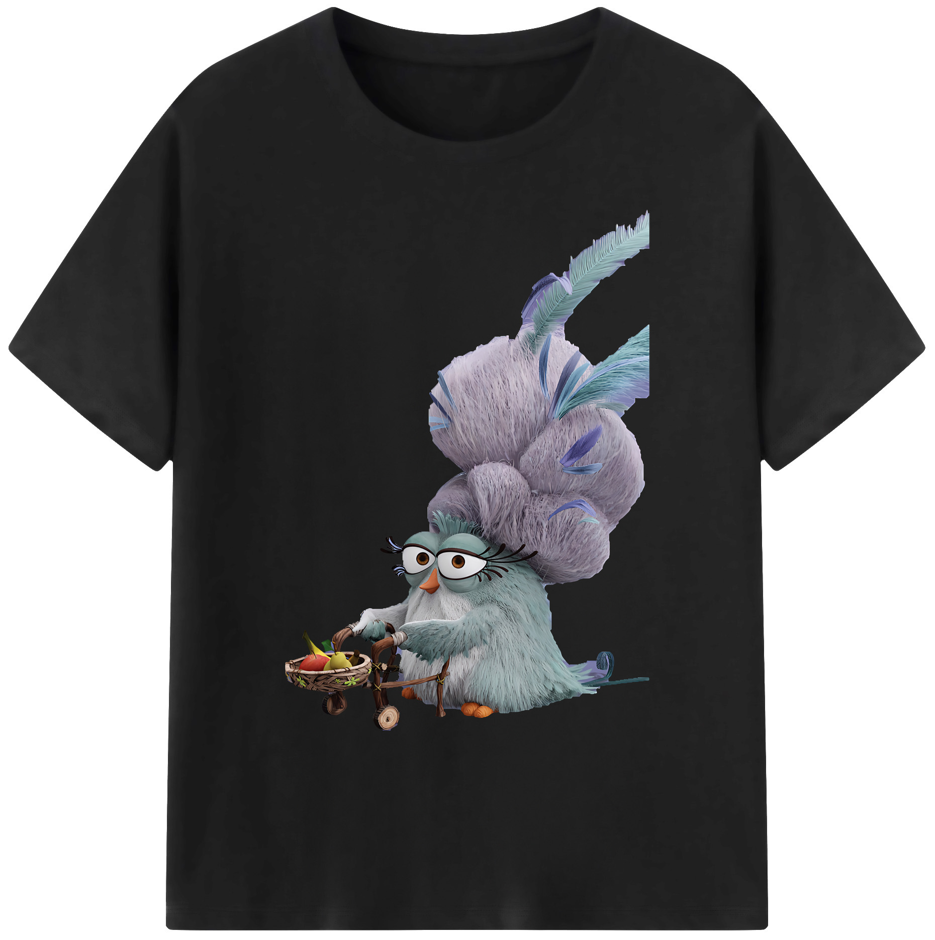 （画像用） Angry Birds アングリーバード 綿100％ メンズ半袖Tシャツ｜肌触りやわらか＆通気性