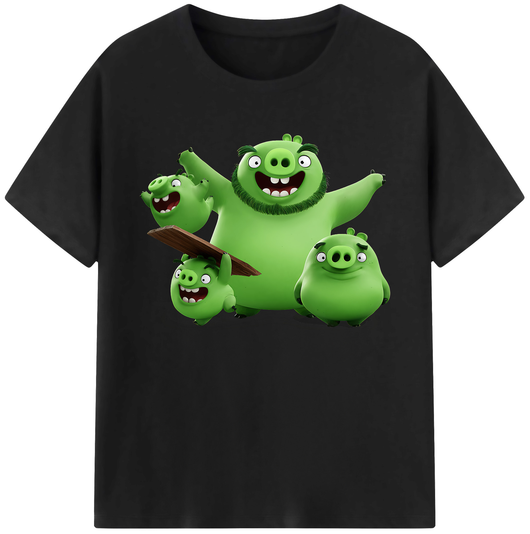 （画像用） Angry Birds アングリーバード 綿100％ メンズ半袖Tシャツ｜肌触りやわらか＆通気性