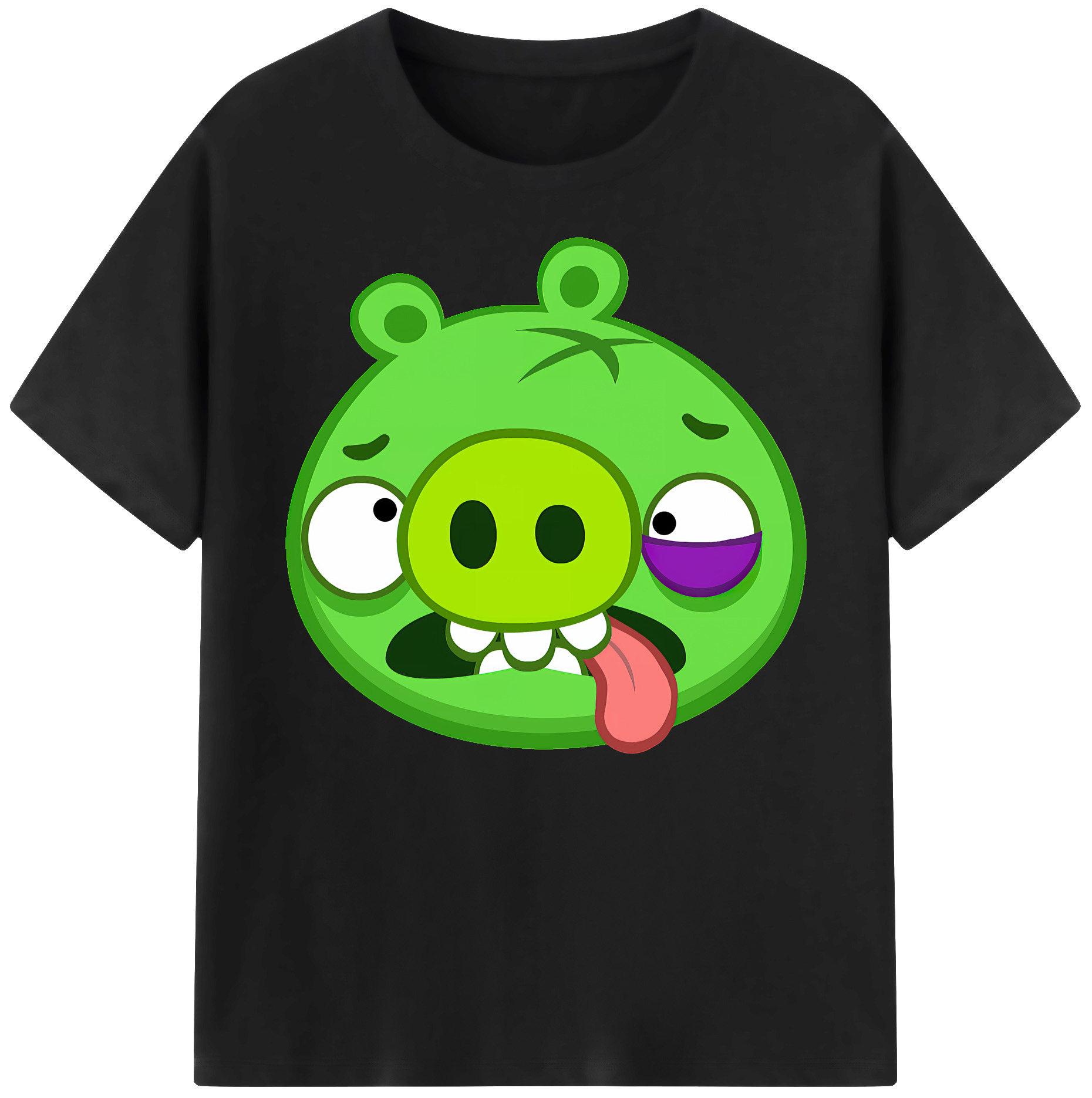 （画像用） Angry Birds アングリーバード 綿100％ メンズ半袖Tシャツ｜肌触りやわらか＆通気性