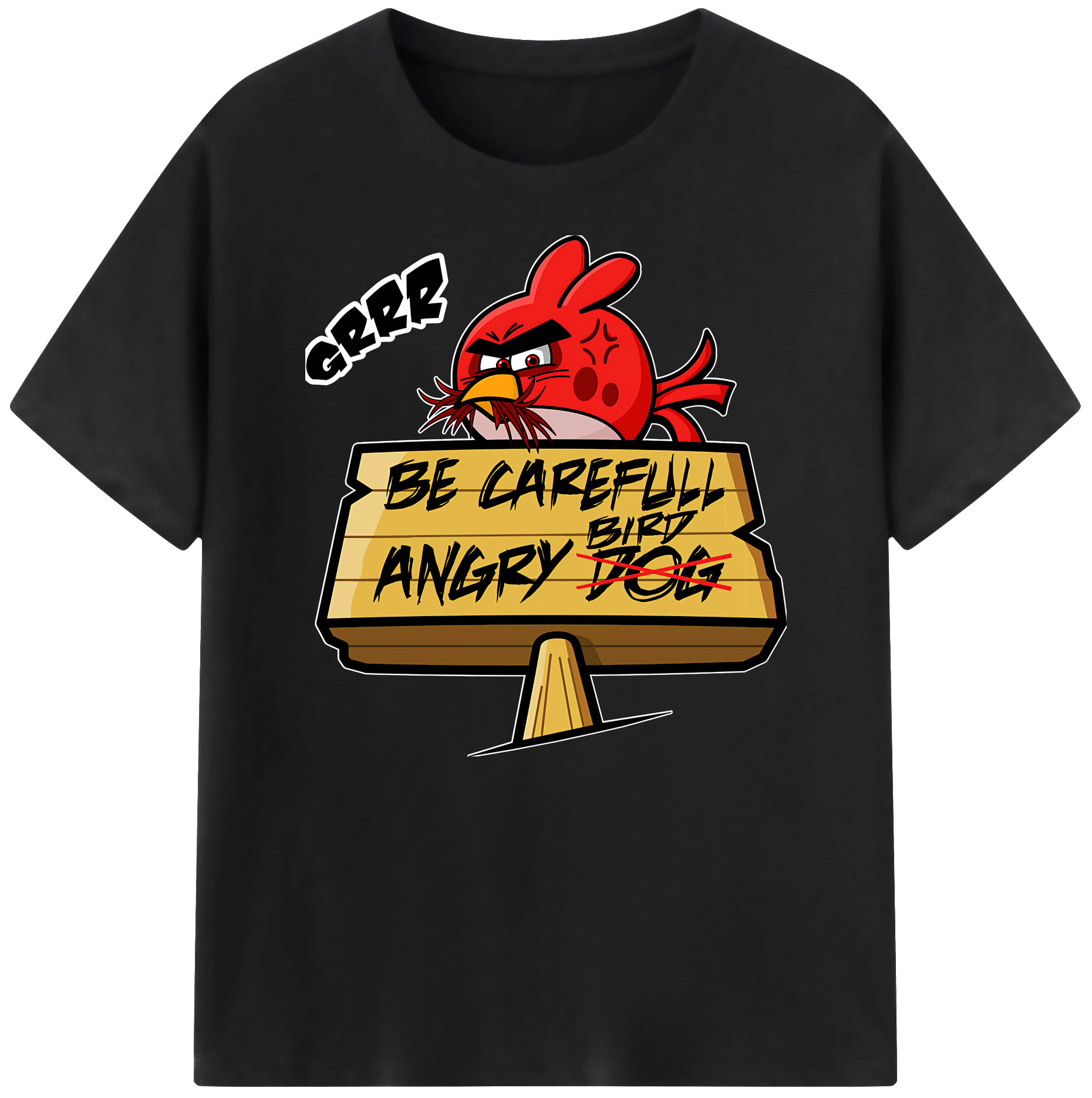 （画像用） Angry Birds アングリーバード 綿100％ メンズ半袖Tシャツ｜肌触りやわらか＆通気性