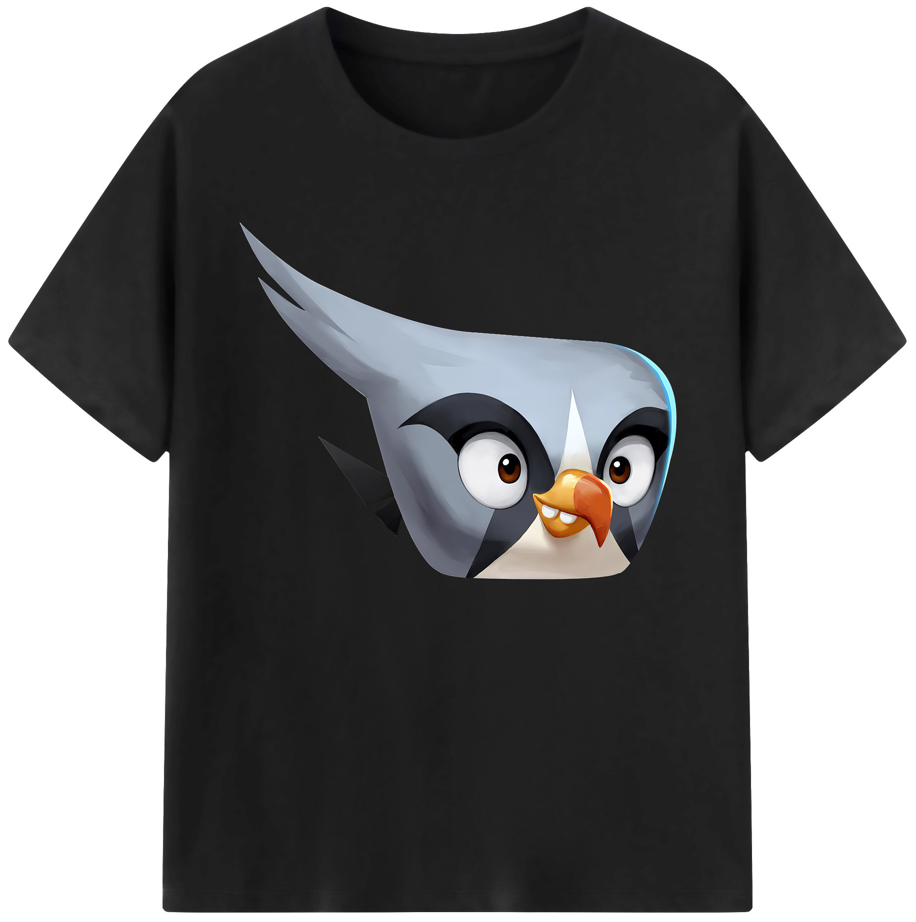 （画像用） Angry Birds アングリーバード 綿100％ メンズ半袖Tシャツ｜肌触りやわらか＆通気性
