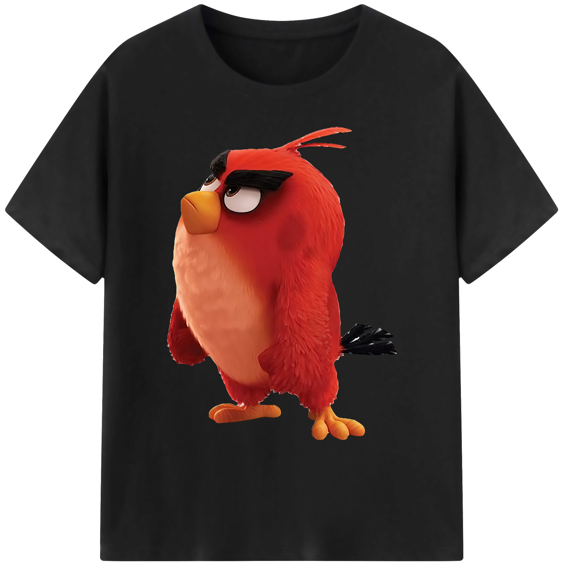 （画像用） Angry Birds アングリーバード 綿100％ メンズ半袖Tシャツ｜肌触りやわらか＆通気性