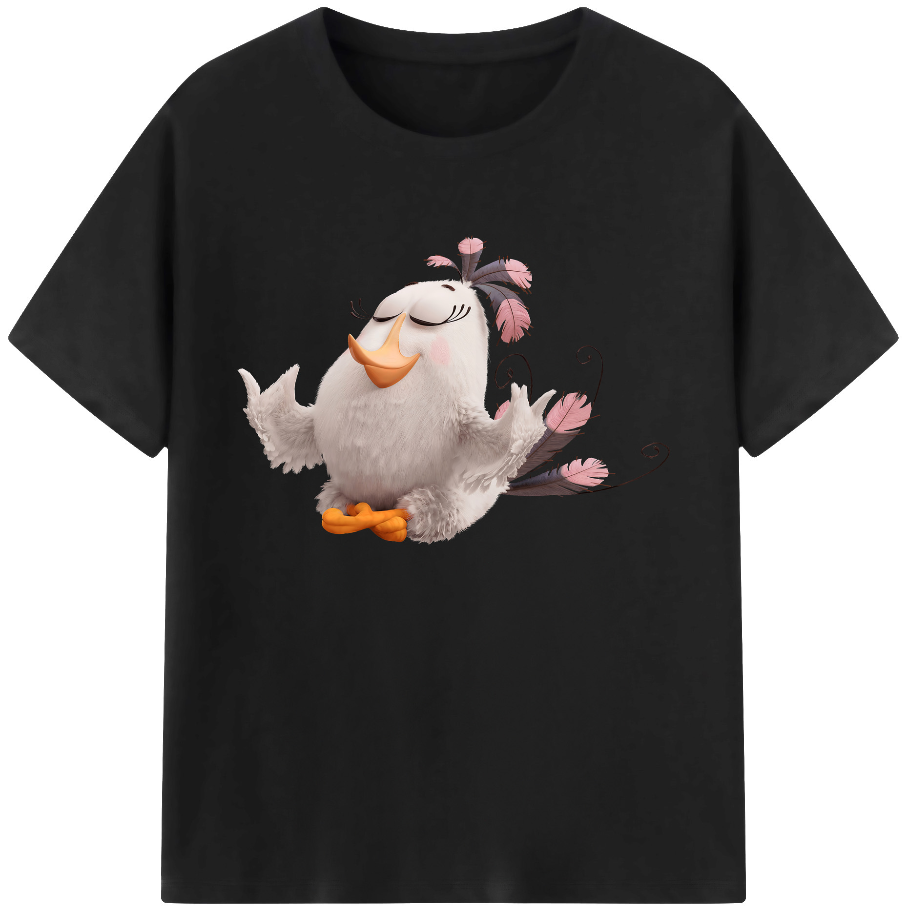 （画像用） Angry Birds アングリーバード 綿100％ メンズ半袖Tシャツ｜肌触りやわらか＆通気性