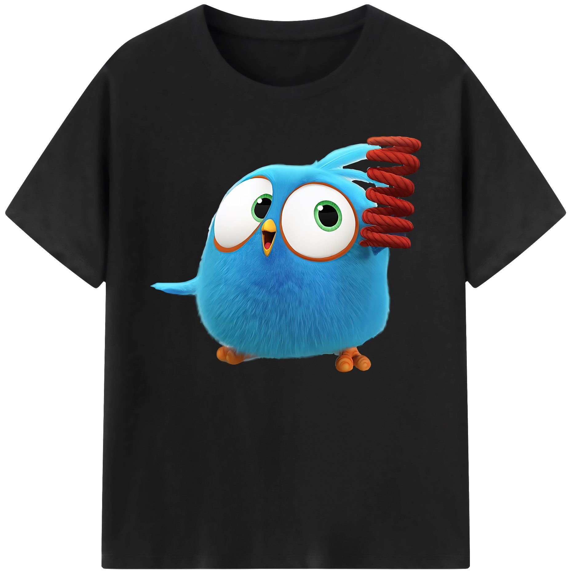 （画像用） Angry Birds アングリーバード 綿100％ メンズ半袖Tシャツ｜肌触りやわらか＆通気性