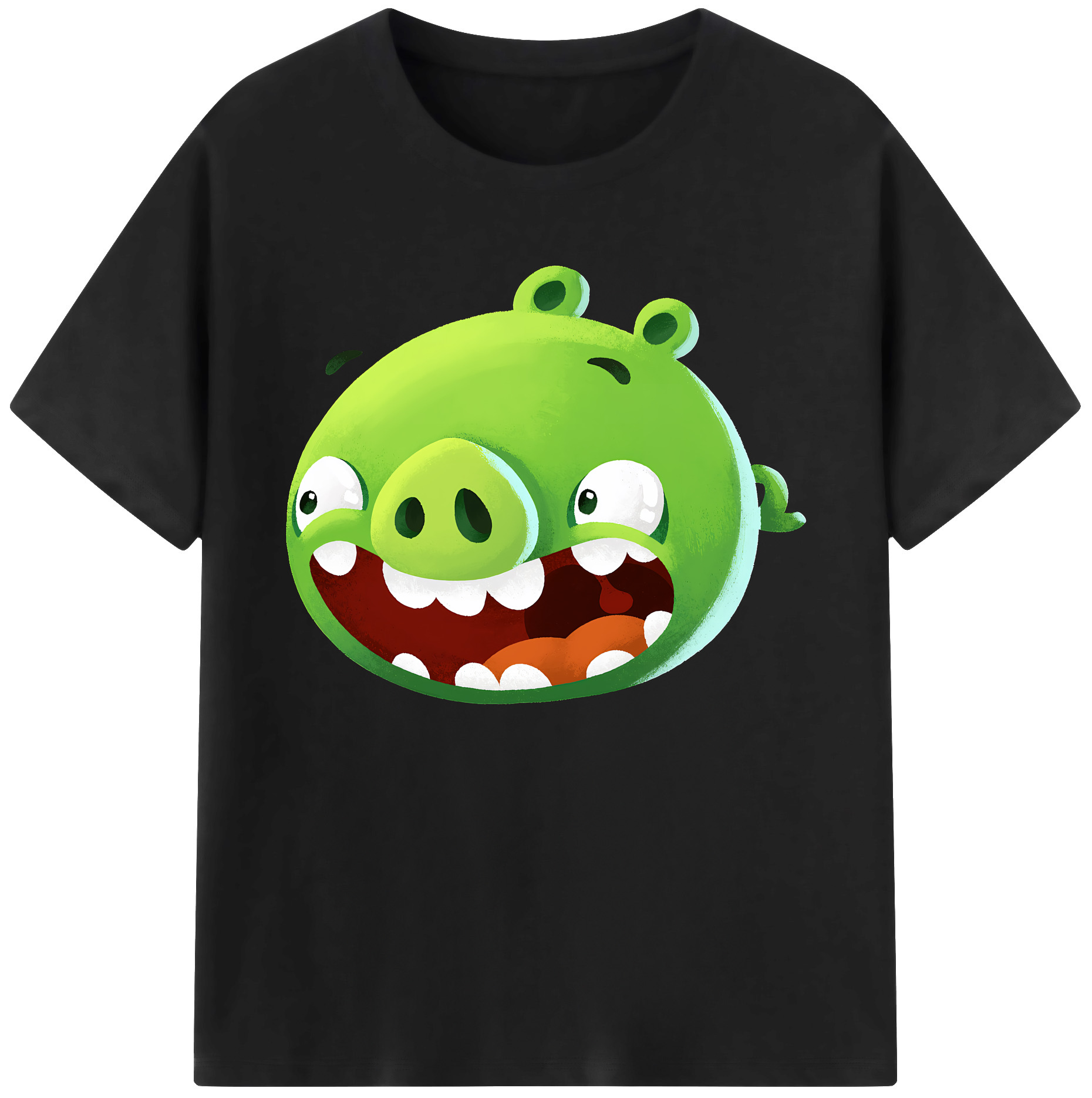 （画像用） Angry Birds アングリーバード 綿100％ メンズ半袖Tシャツ｜肌触りやわらか＆通気性