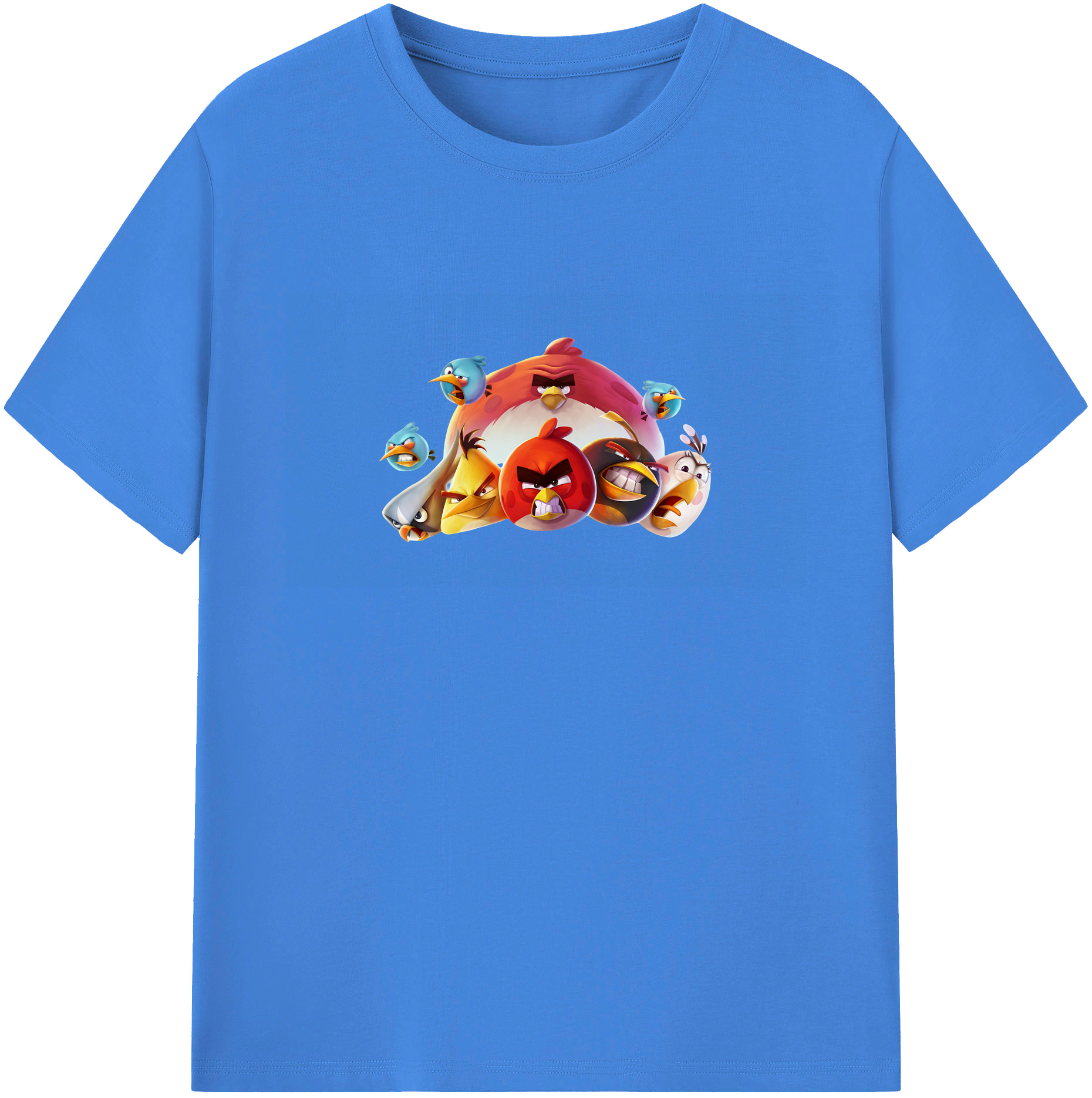 （画像用） Angry Birds アングリーバード 綿100％ メンズ半袖Tシャツ｜肌触りやわらか＆通気性