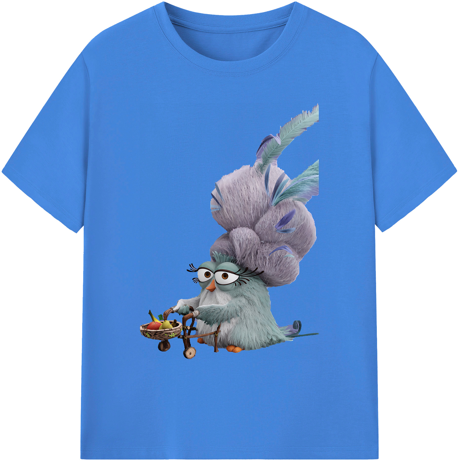 （画像用） Angry Birds アングリーバード 綿100％ メンズ半袖Tシャツ｜肌触りやわらか＆通気性
