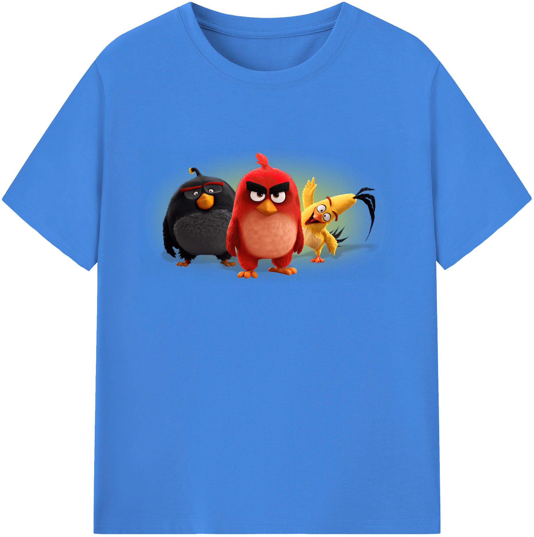 （画像用） Angry Birds アングリーバード 綿100％ メンズ半袖Tシャツ｜肌触りやわらか＆通気性