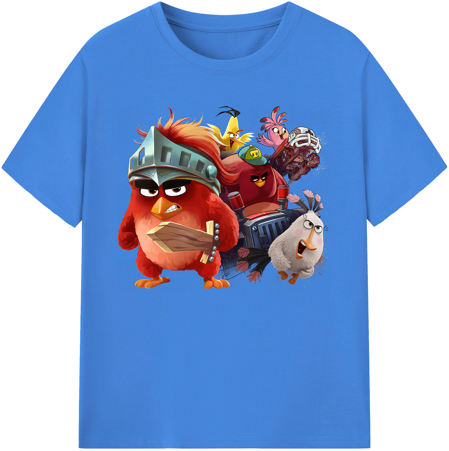 （画像用） Angry Birds アングリーバード 綿100％ メンズ半袖Tシャツ｜肌触りやわらか＆通気性