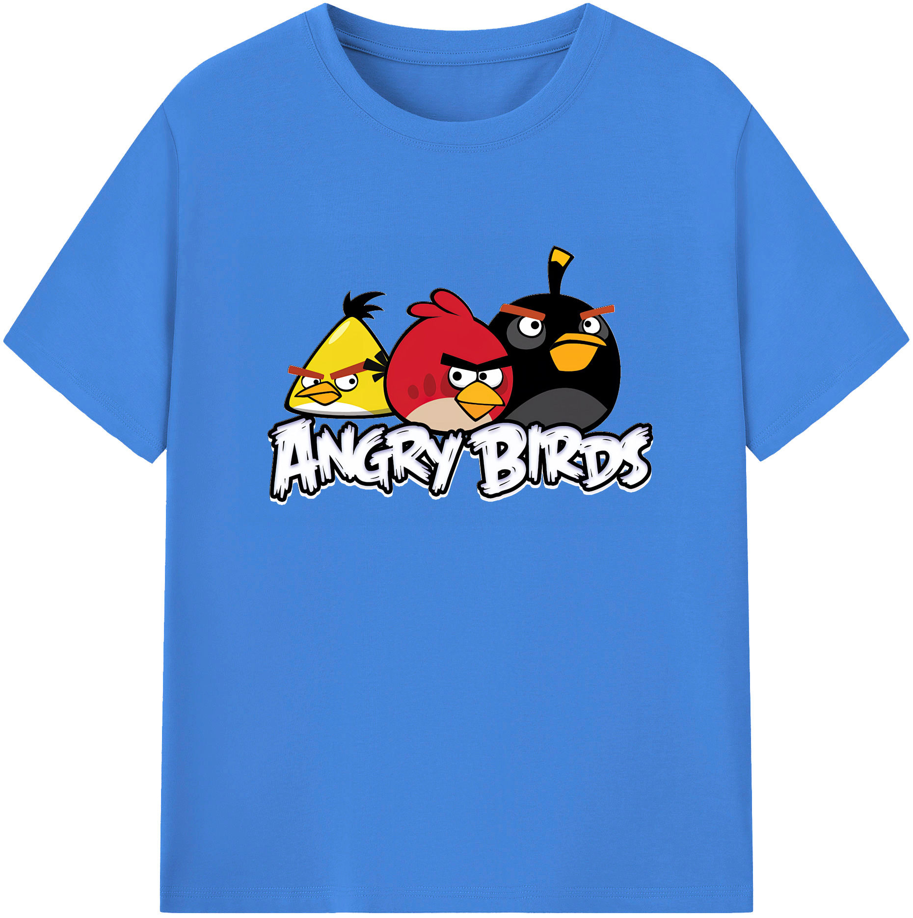 （画像用） Angry Birds アングリーバード 綿100％ メンズ半袖Tシャツ｜肌触りやわらか＆通気性