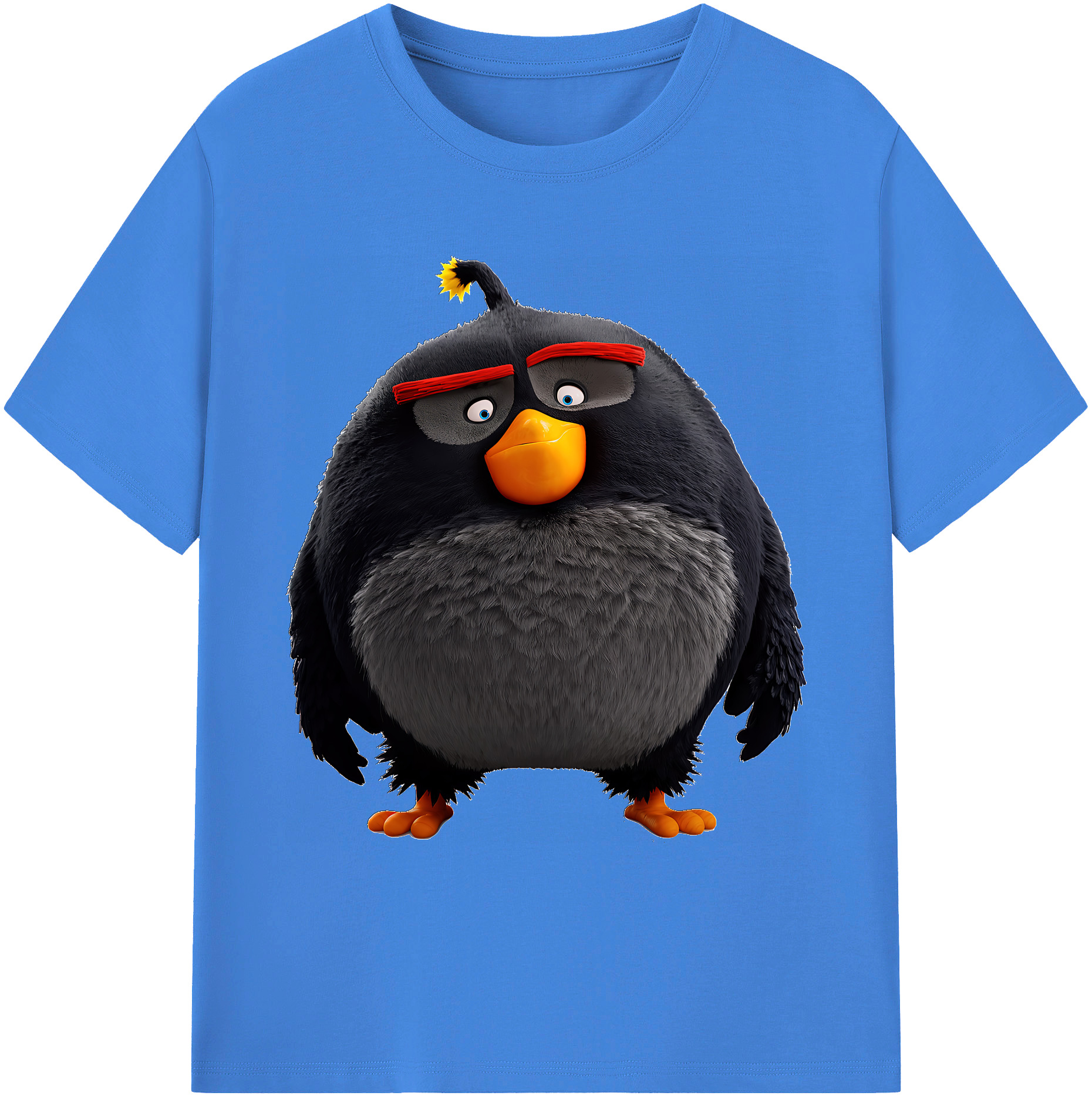 （画像用） Angry Birds アングリーバード 綿100％ メンズ半袖Tシャツ｜肌触りやわらか＆通気性