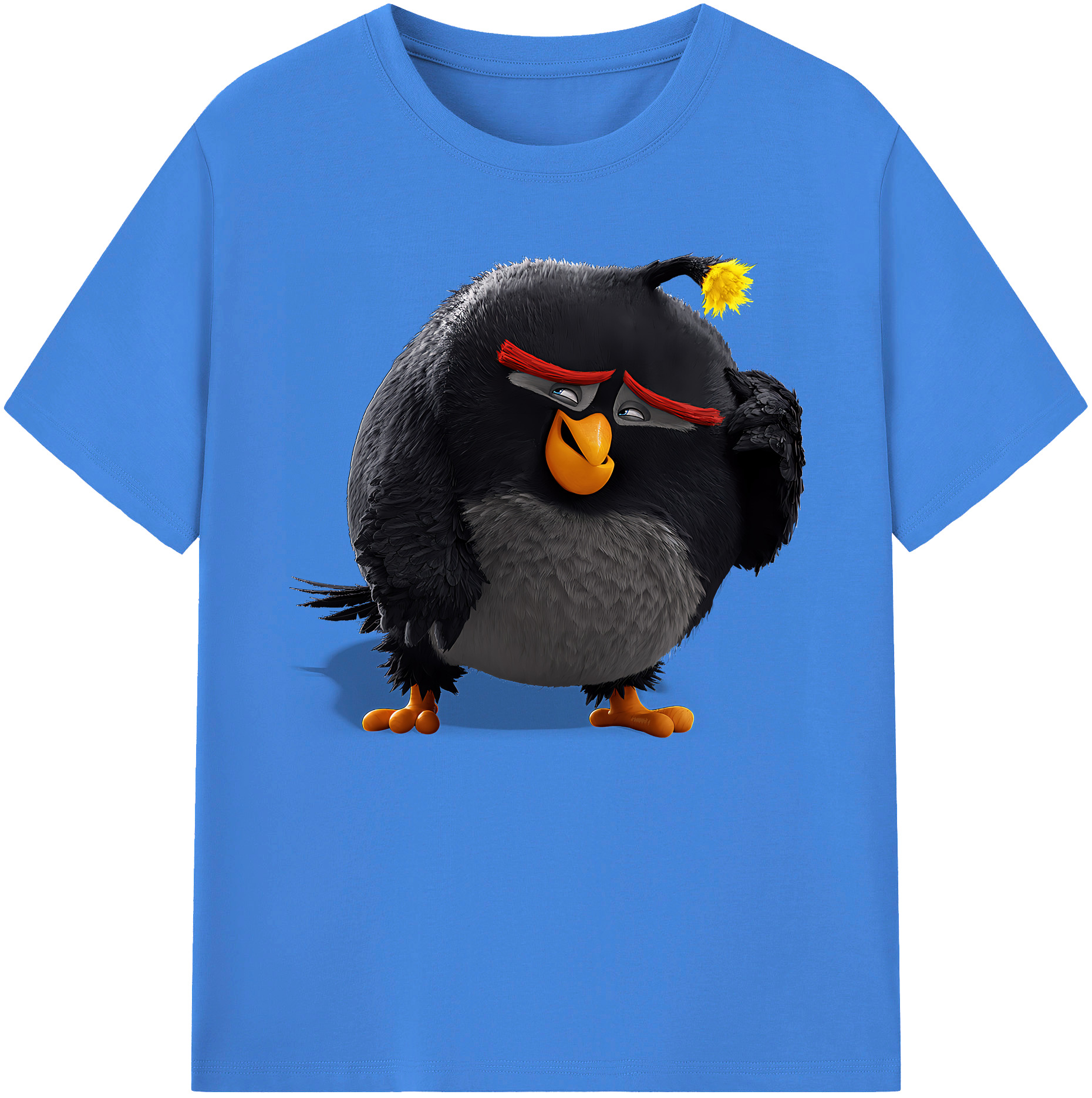 （画像用） Angry Birds アングリーバード 綿100％ メンズ半袖Tシャツ｜肌触りやわらか＆通気性