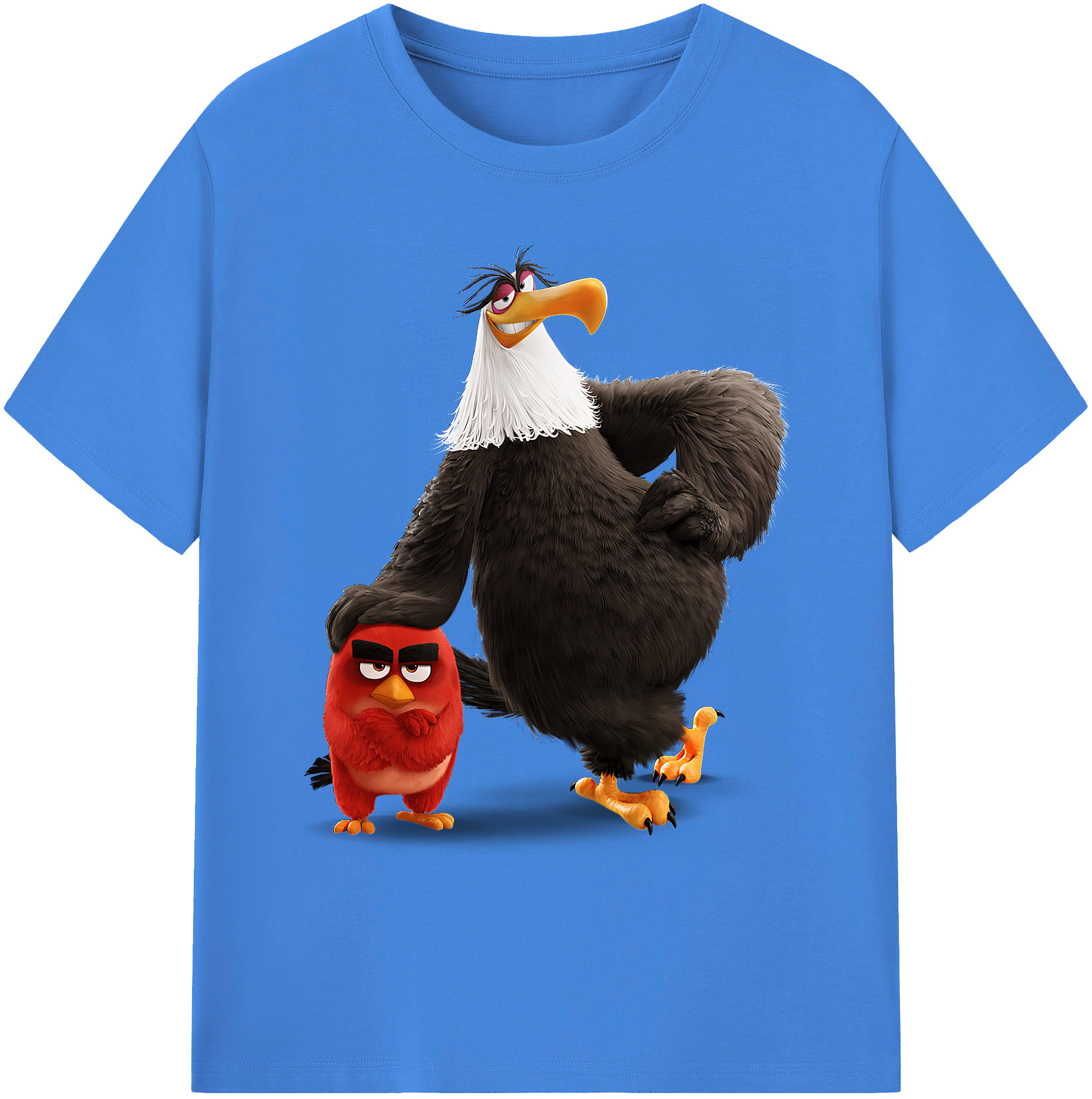 （画像用） Angry Birds アングリーバード 綿100％ メンズ半袖Tシャツ｜肌触りやわらか＆通気性