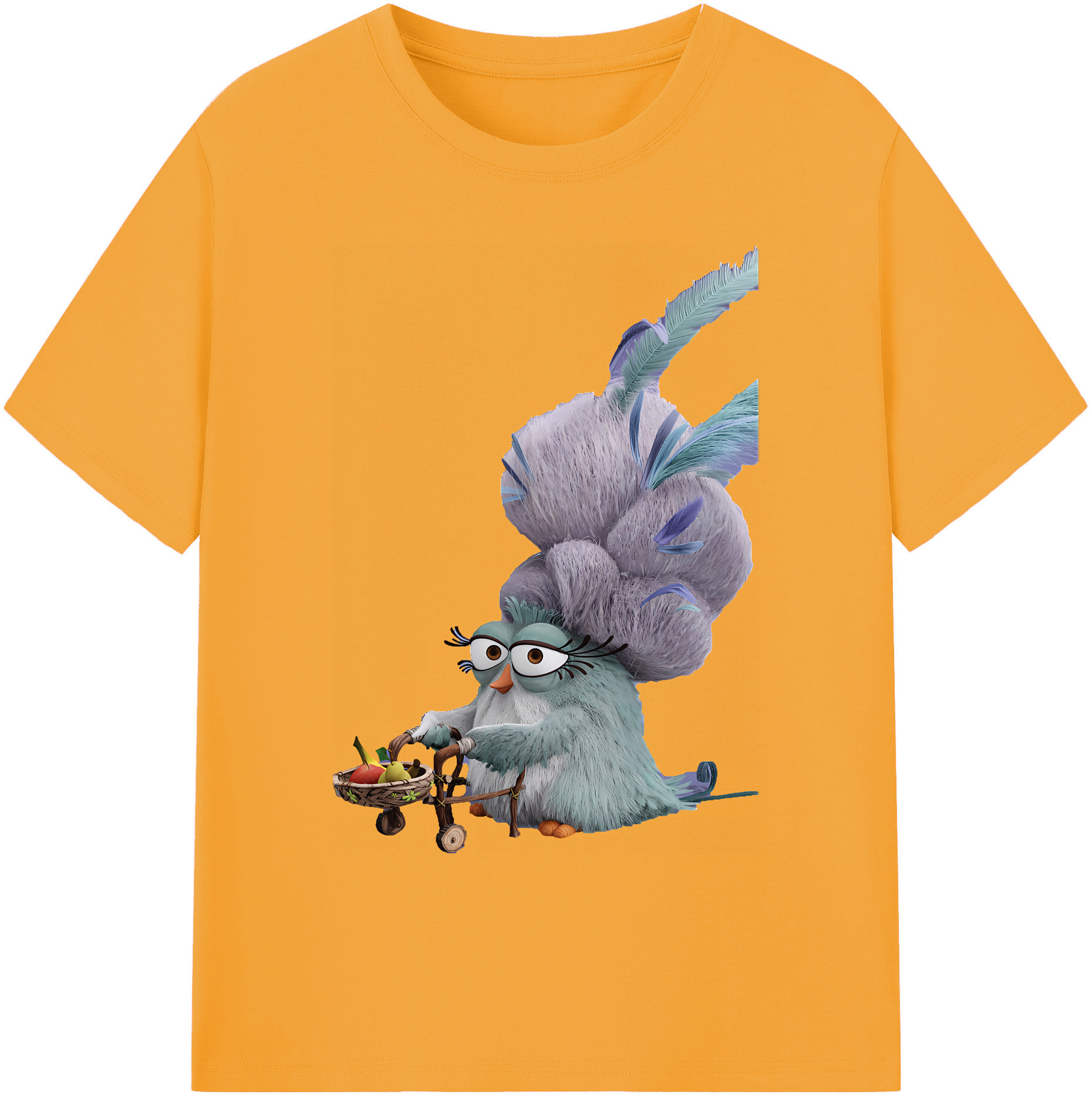（画像用） Angry Birds アングリーバード 綿100％ メンズ半袖Tシャツ｜肌触りやわらか＆通気性