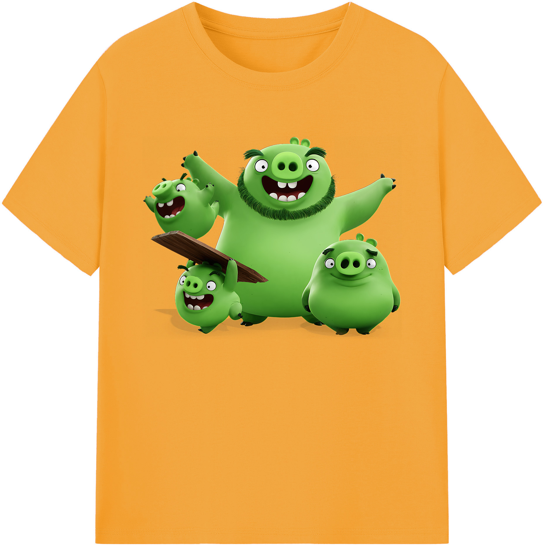 （画像用） Angry Birds アングリーバード 綿100％ メンズ半袖Tシャツ｜肌触りやわらか＆通気性