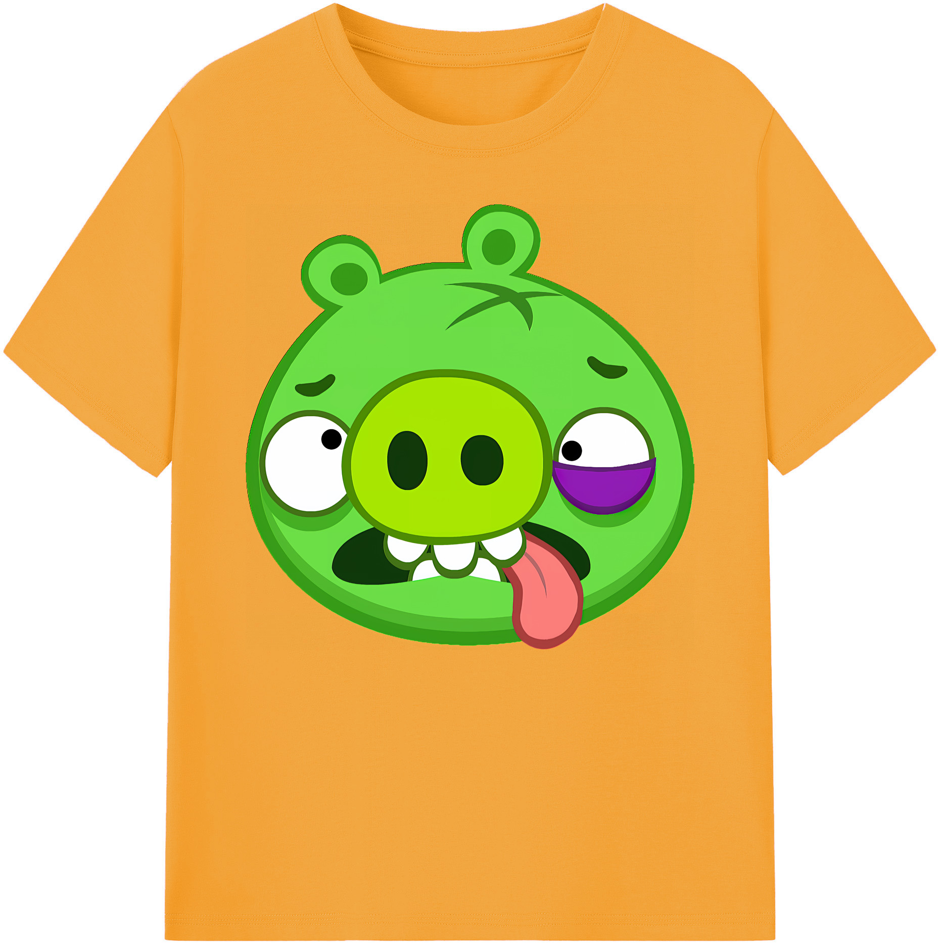 （画像用） Angry Birds アングリーバード 綿100％ メンズ半袖Tシャツ｜肌触りやわらか＆通気性