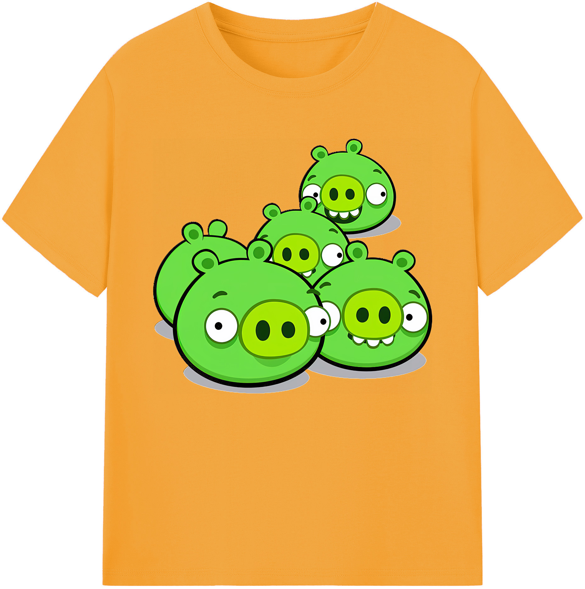（画像用） Angry Birds アングリーバード 綿100％ メンズ半袖Tシャツ｜肌触りやわらか＆通気性