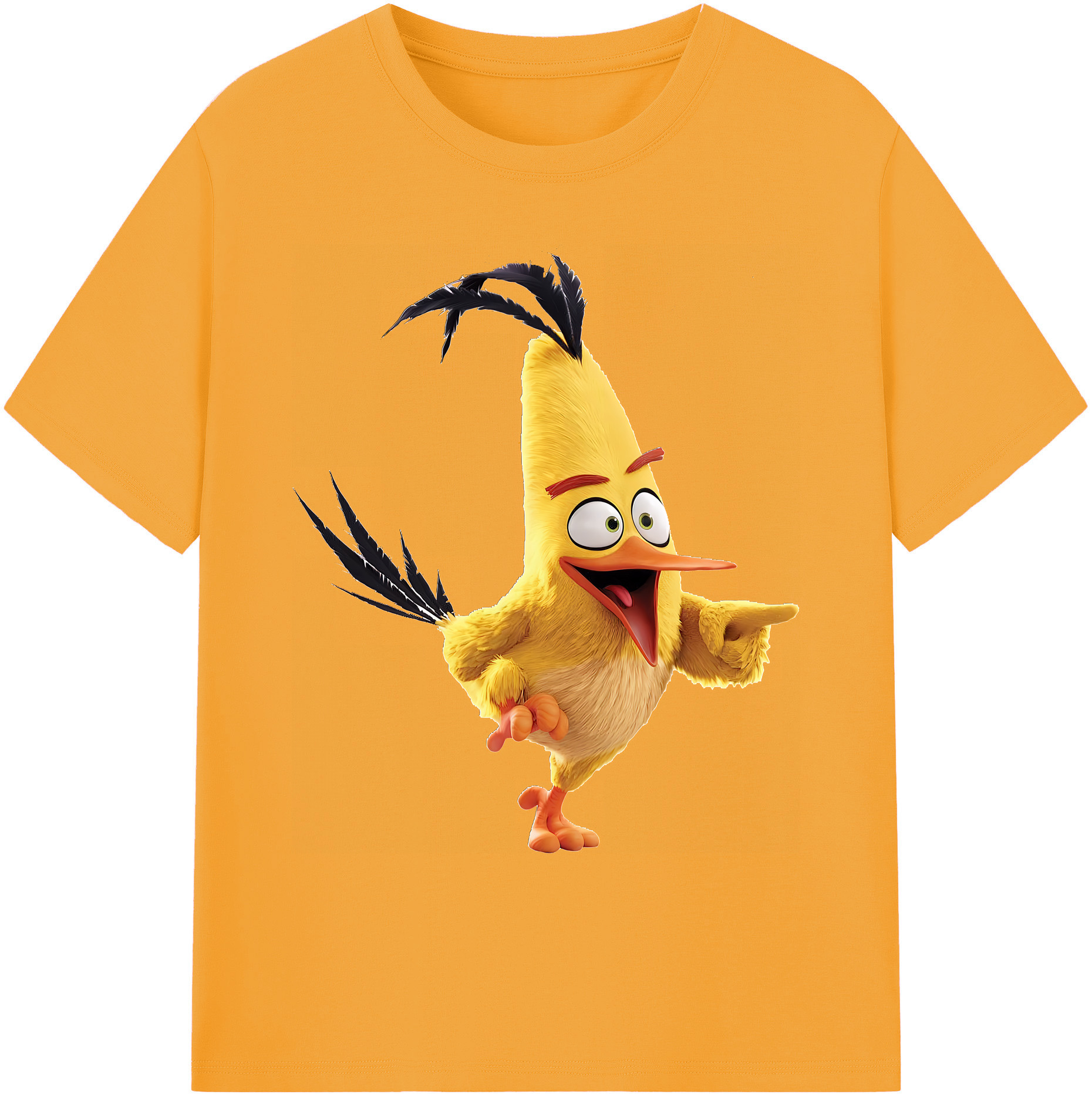 （画像用） Angry Birds アングリーバード 綿100％ メンズ半袖Tシャツ｜肌触りやわらか＆通気性