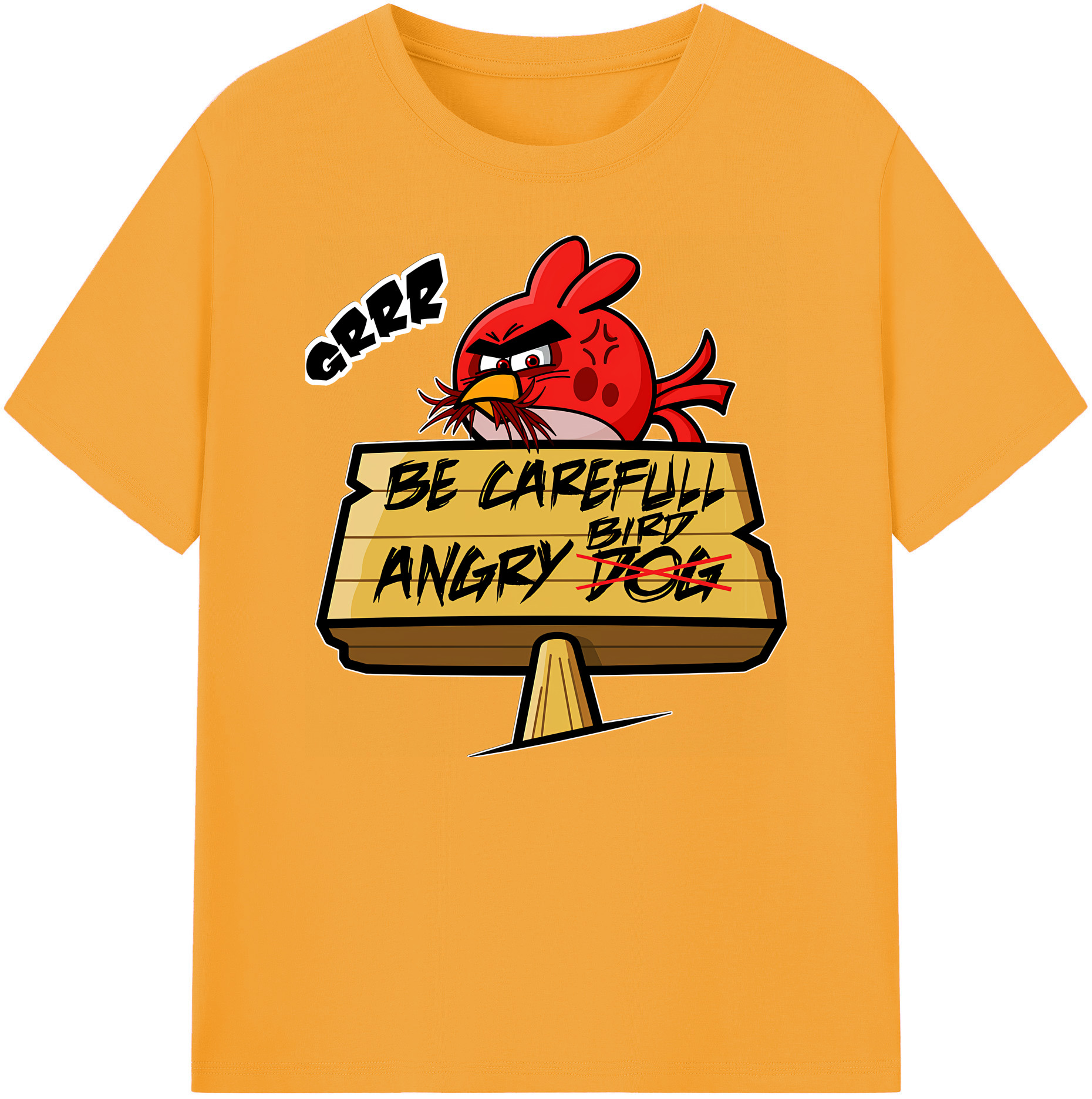 （画像用） Angry Birds アングリーバード 綿100％ メンズ半袖Tシャツ｜肌触りやわらか＆通気性