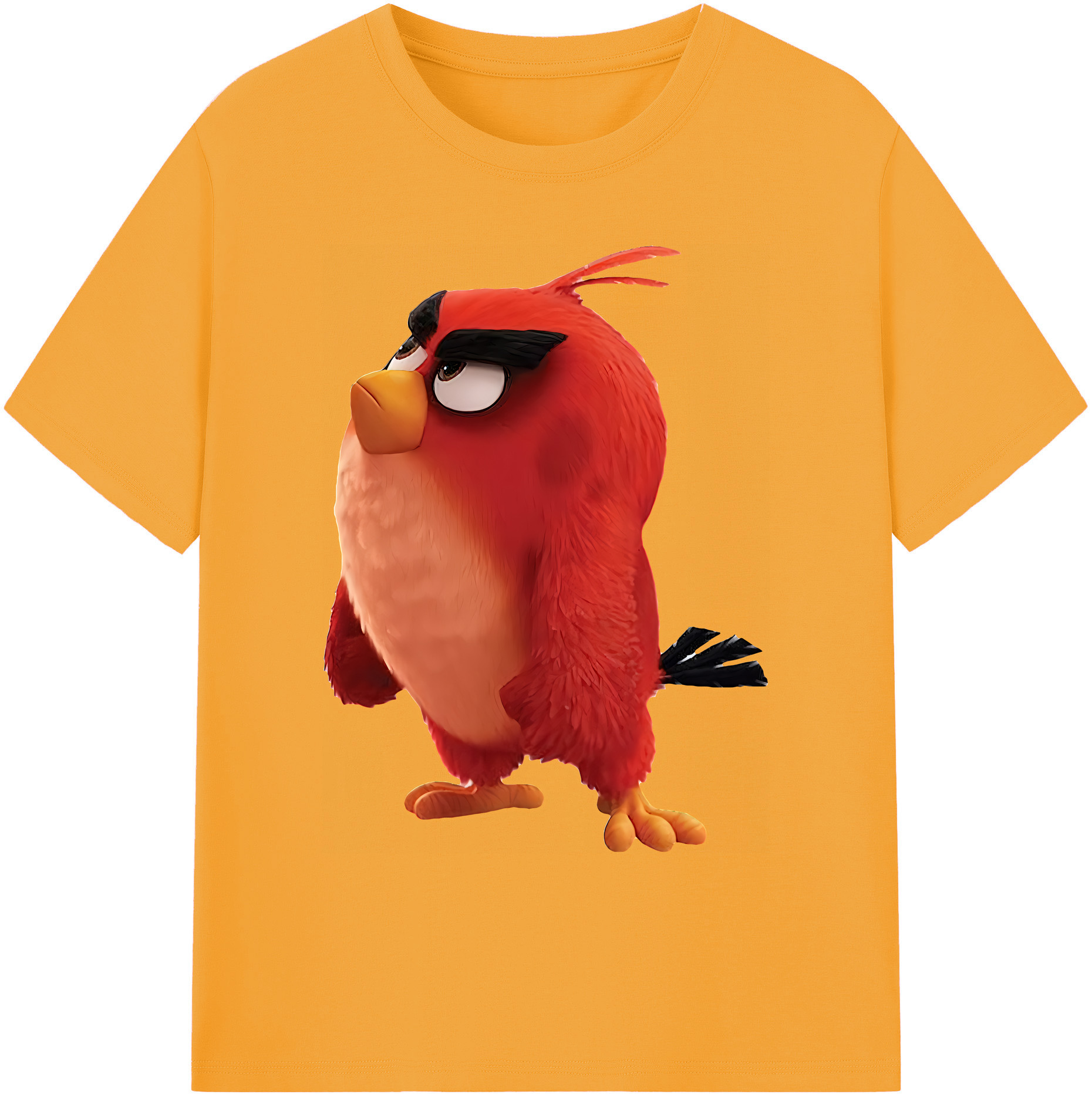 （画像用） Angry Birds アングリーバード 綿100％ メンズ半袖Tシャツ｜肌触りやわらか＆通気性