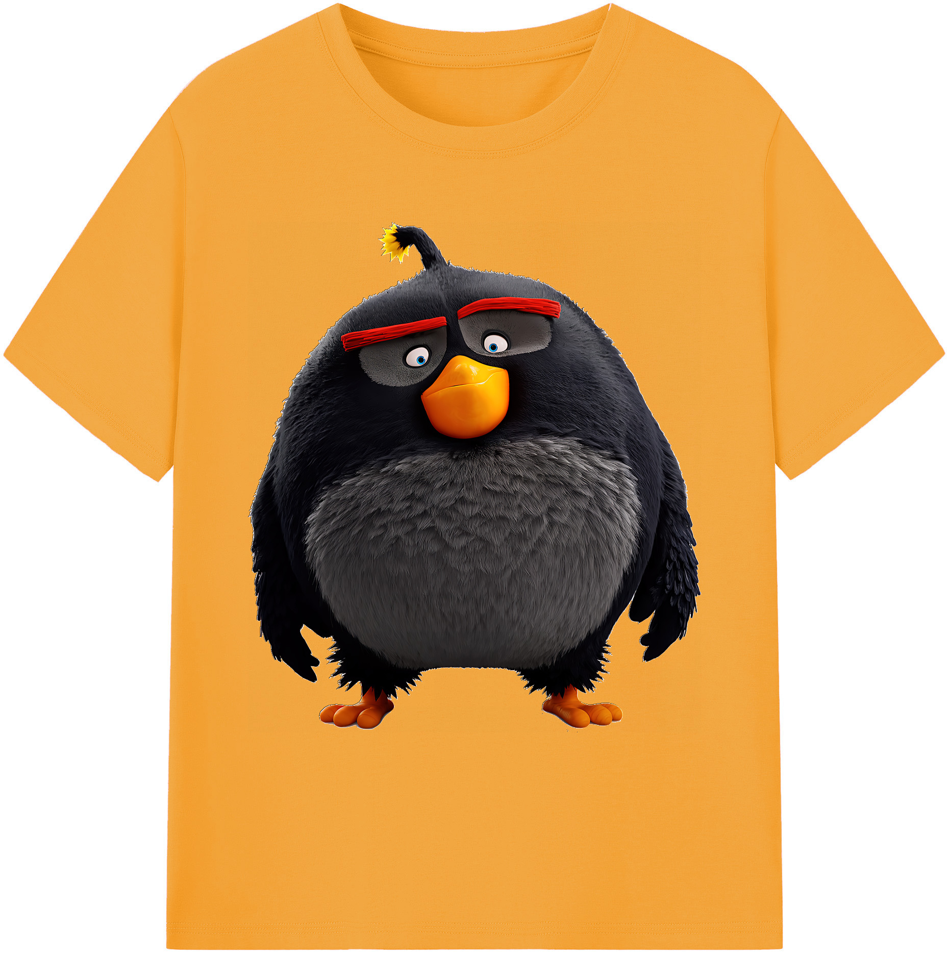 （画像用） Angry Birds アングリーバード 綿100％ メンズ半袖Tシャツ｜肌触りやわらか＆通気性