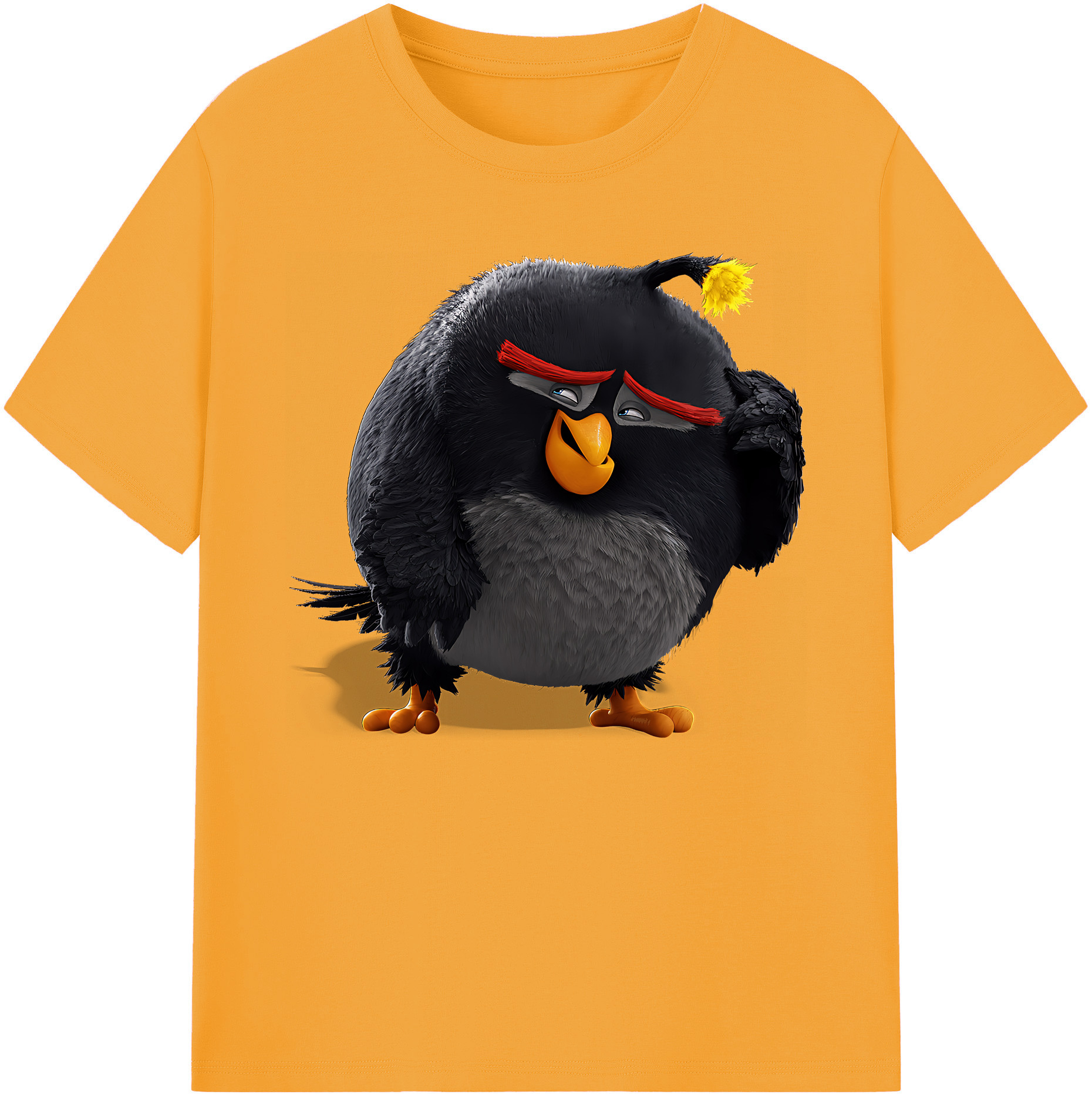 （画像用） Angry Birds アングリーバード 綿100％ メンズ半袖Tシャツ｜肌触りやわらか＆通気性