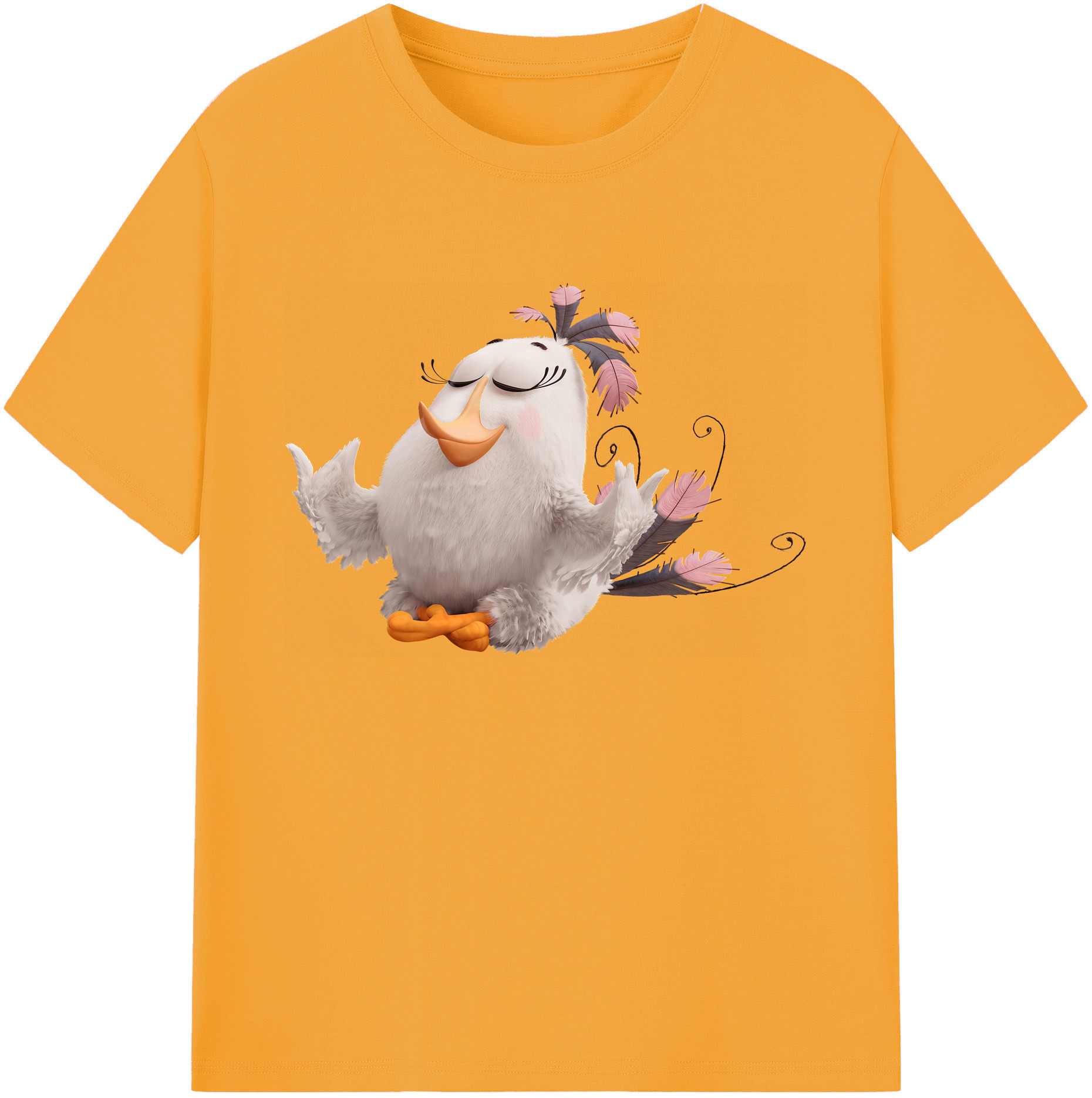 （画像用） Angry Birds アングリーバード 綿100％ メンズ半袖Tシャツ｜肌触りやわらか＆通気性