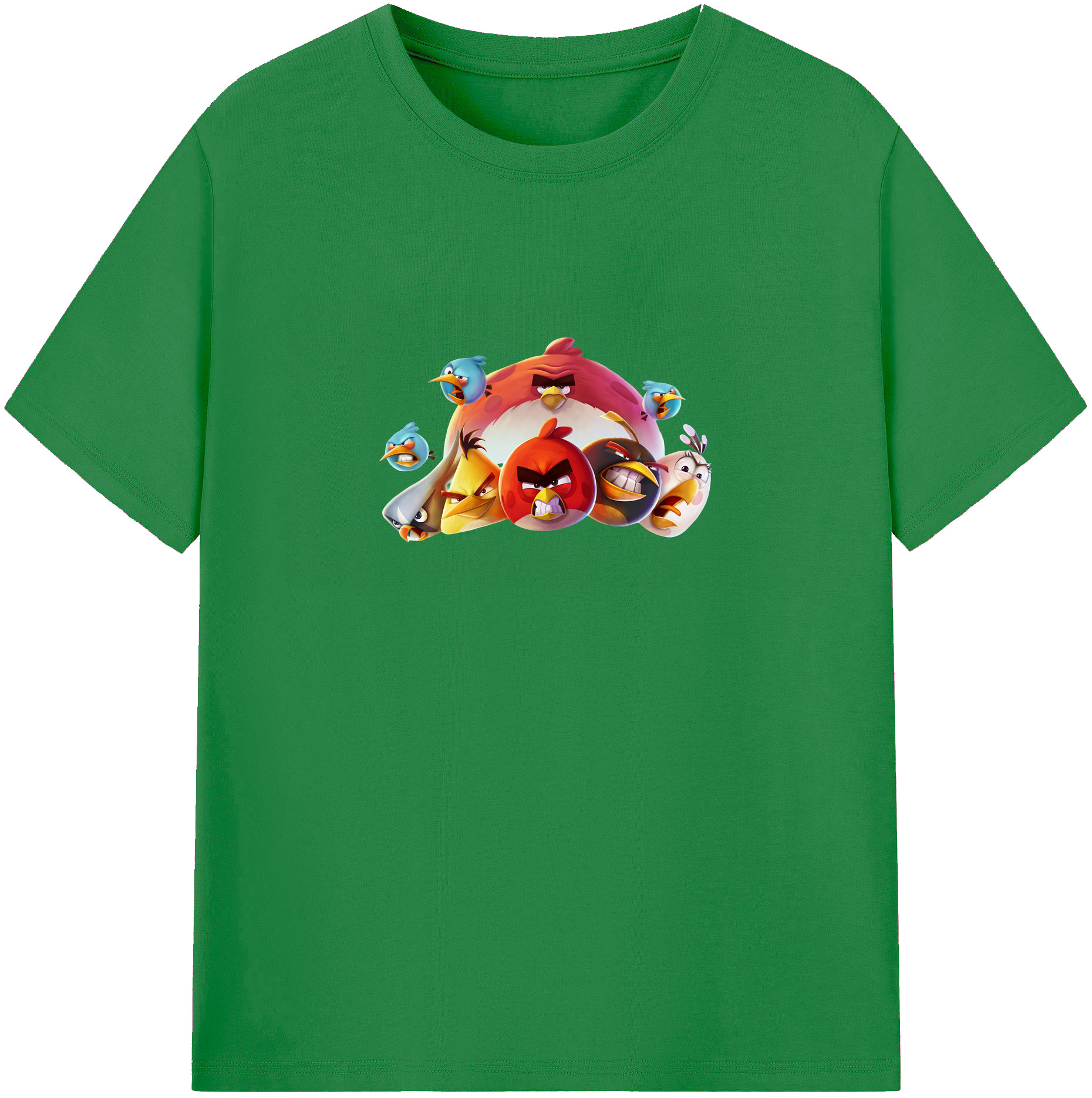 （画像用） Angry Birds アングリーバード 綿100％ メンズ半袖Tシャツ｜肌触りやわらか＆通気性