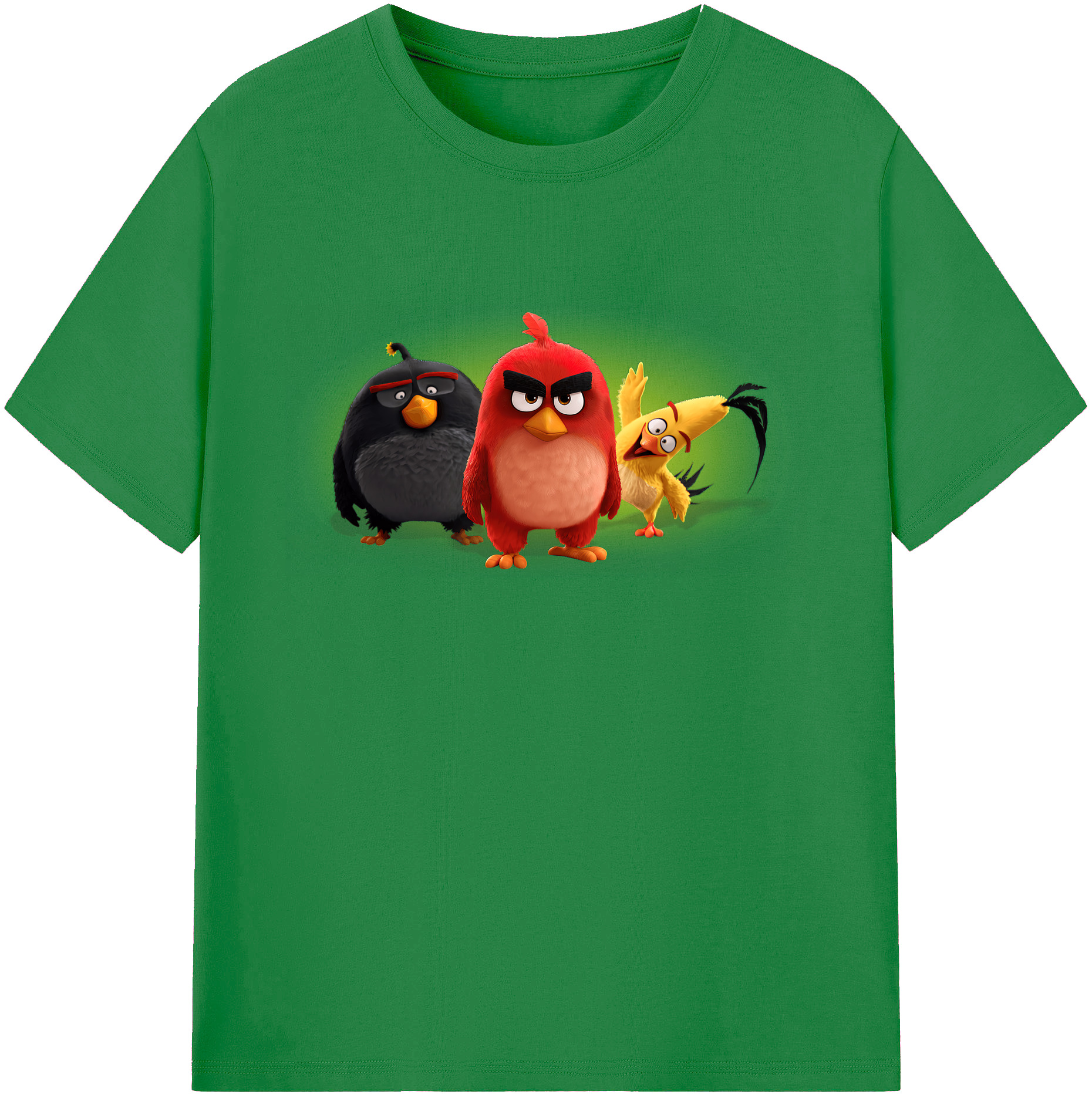 （画像用） Angry Birds アングリーバード 綿100％ メンズ半袖Tシャツ｜肌触りやわらか＆通気性
