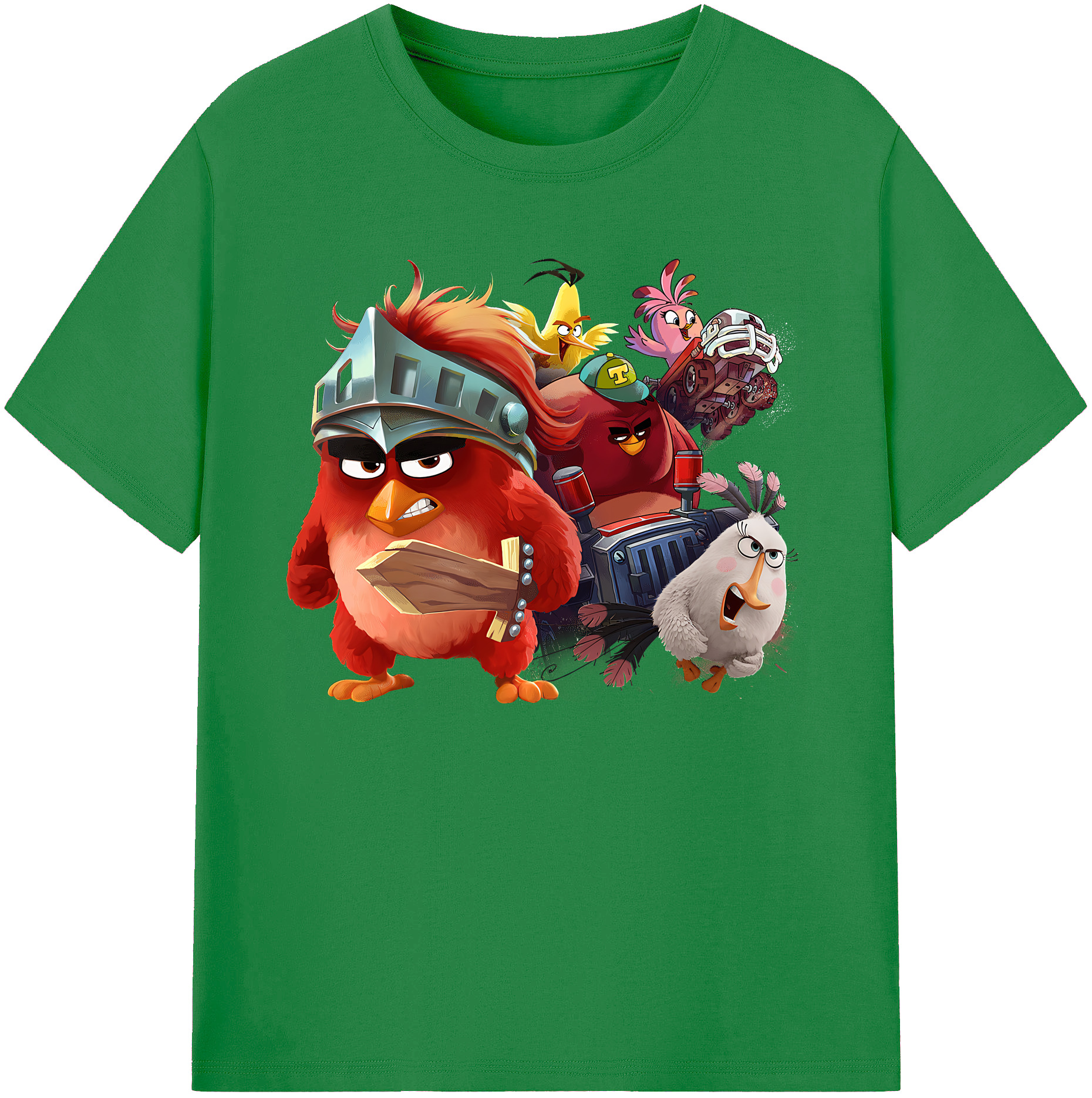 （画像用） Angry Birds アングリーバード 綿100％ メンズ半袖Tシャツ｜肌触りやわらか＆通気性