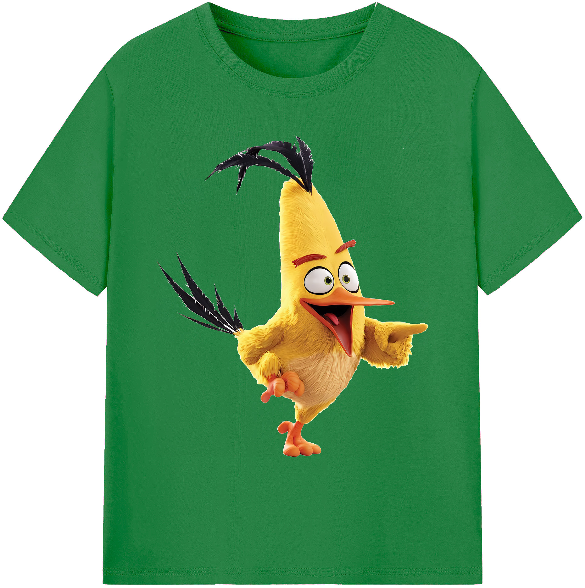 （画像用） Angry Birds アングリーバード 綿100％ メンズ半袖Tシャツ｜肌触りやわらか＆通気性