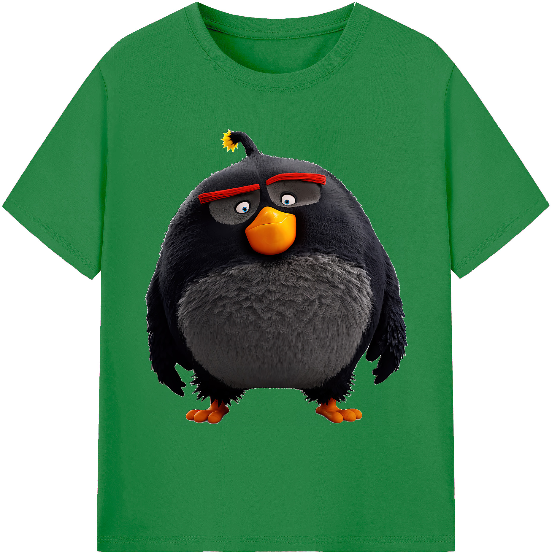 （画像用） Angry Birds アングリーバード 綿100％ メンズ半袖Tシャツ｜肌触りやわらか＆通気性