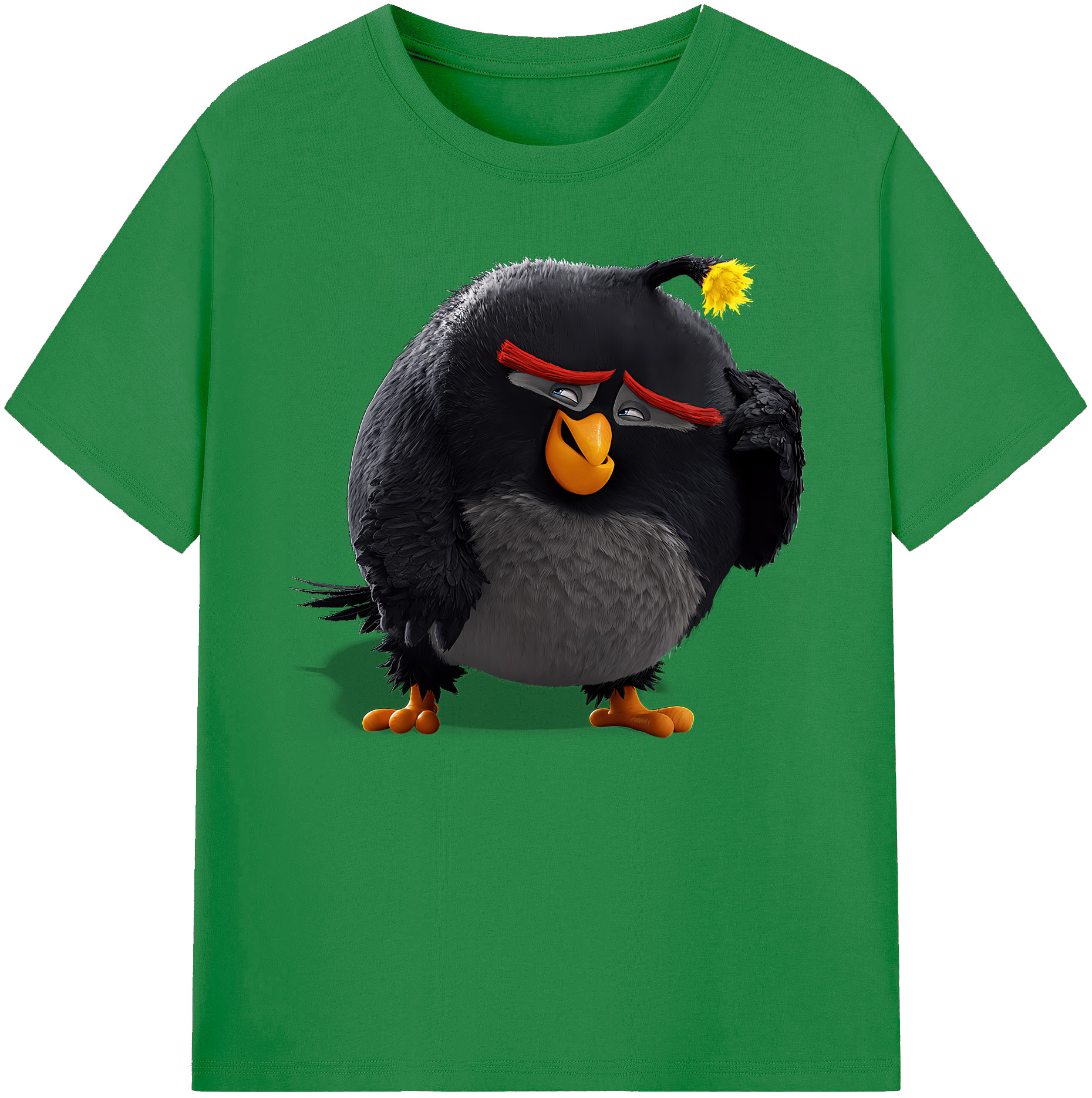 （画像用） Angry Birds アングリーバード 綿100％ メンズ半袖Tシャツ｜肌触りやわらか＆通気性