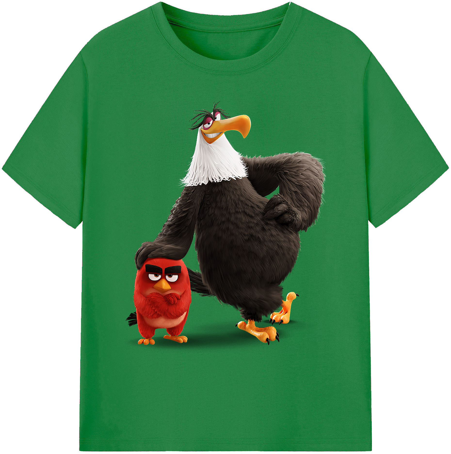 （画像用） Angry Birds アングリーバード 綿100％ メンズ半袖Tシャツ｜肌触りやわらか＆通気性