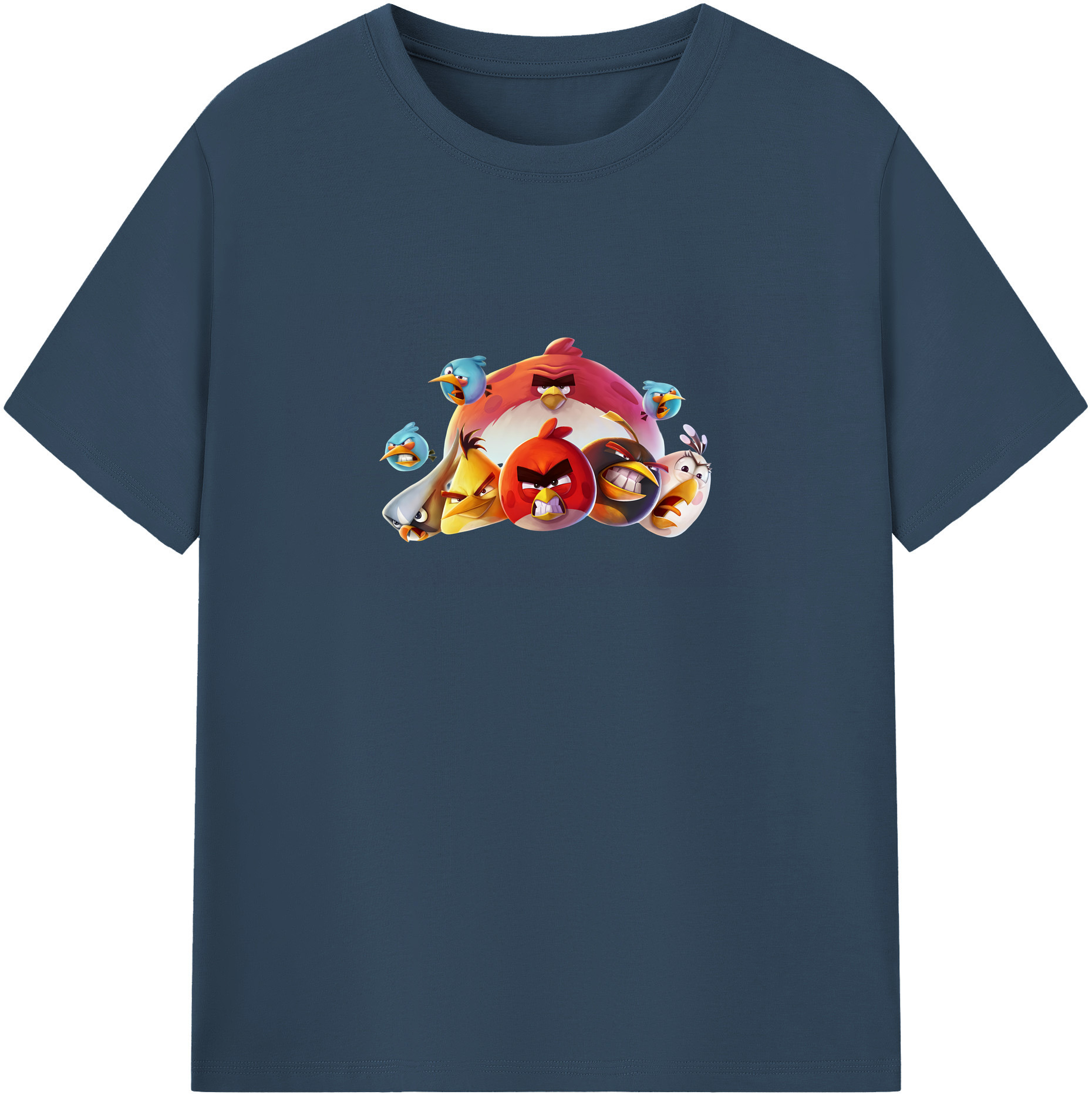 （画像用） Angry Birds アングリーバード 綿100％ メンズ半袖Tシャツ｜肌触りやわらか＆通気性