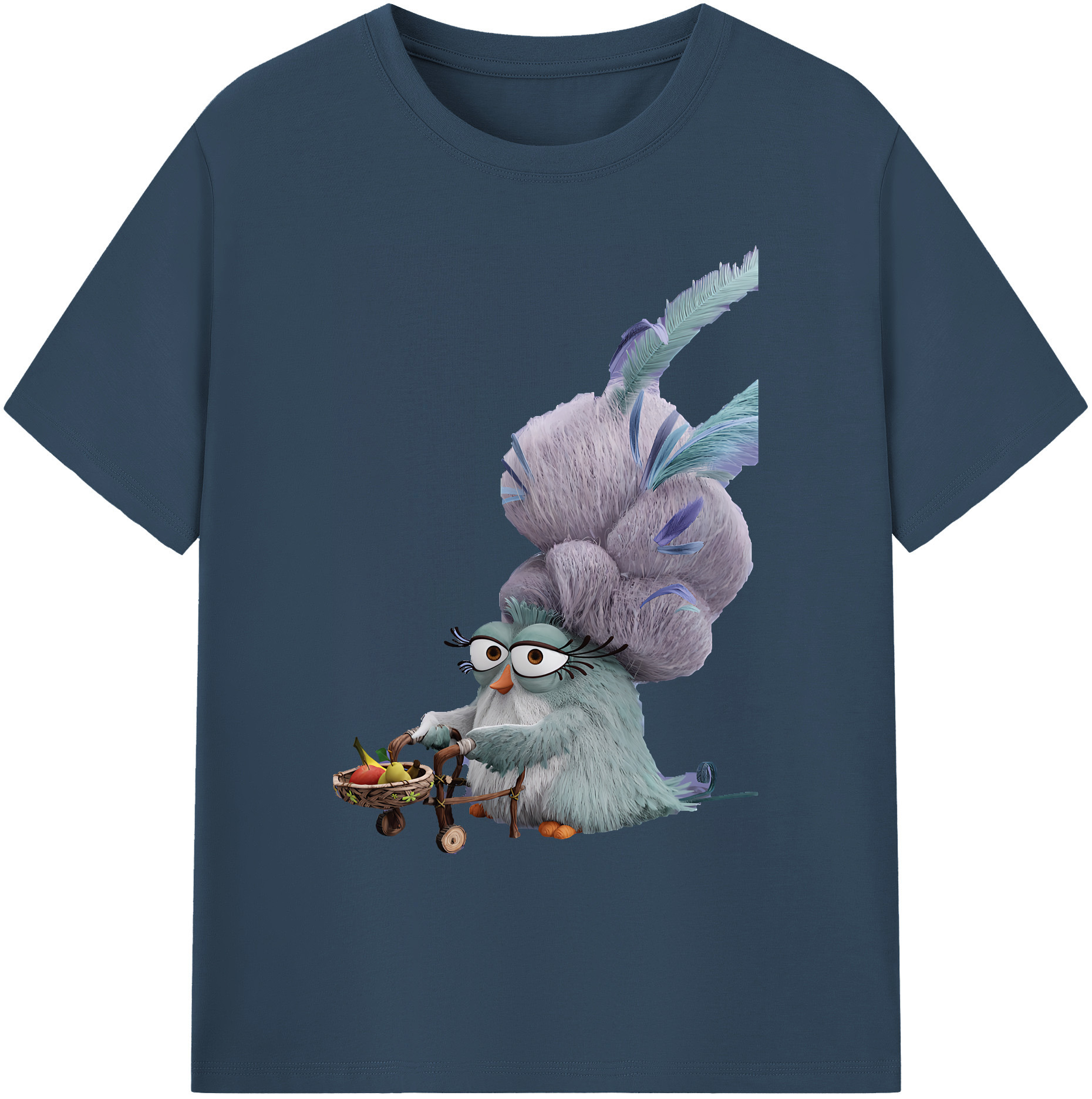 （画像用） Angry Birds アングリーバード 綿100％ メンズ半袖Tシャツ｜肌触りやわらか＆通気性
