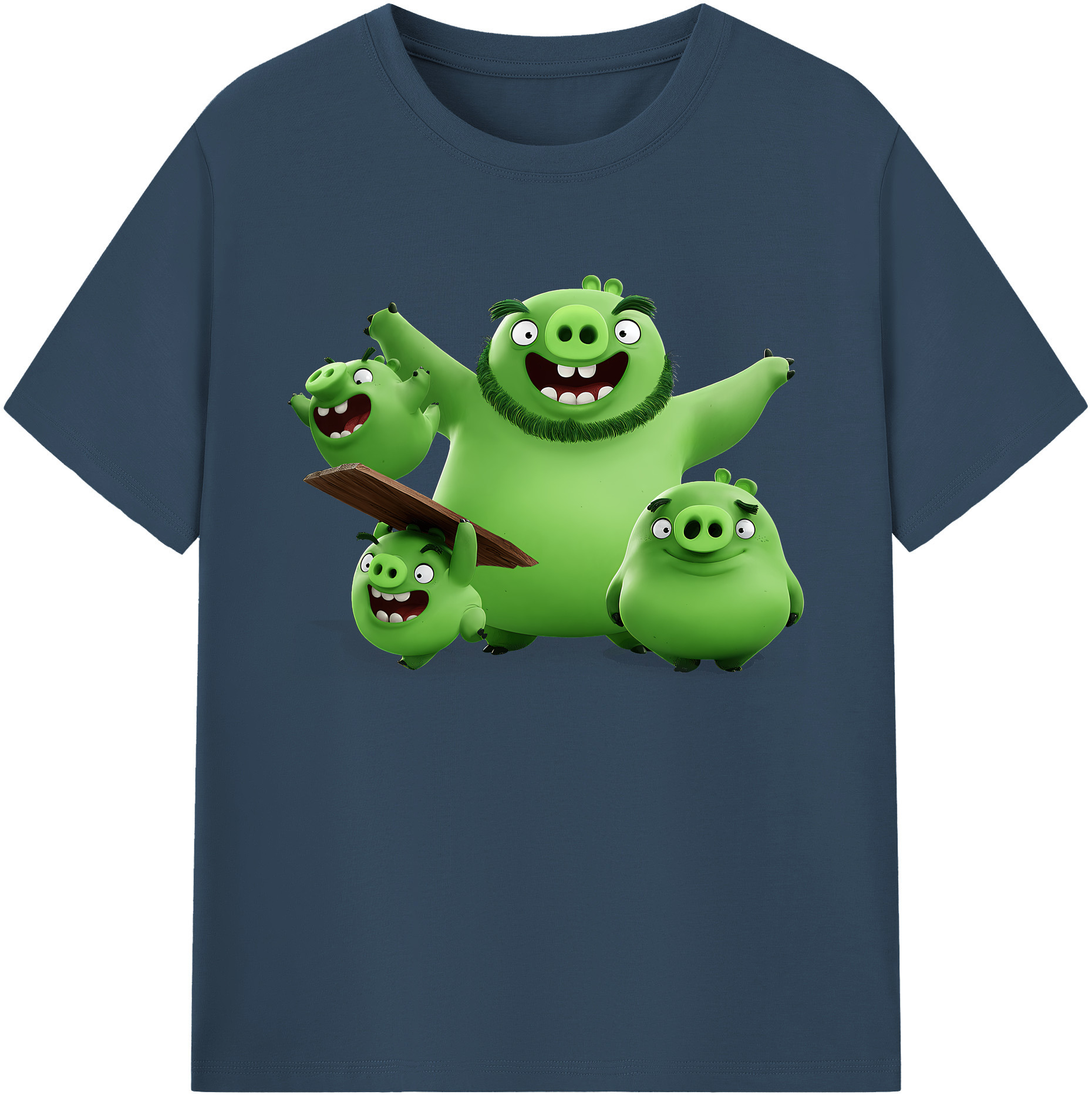 （画像用） Angry Birds アングリーバード 綿100％ メンズ半袖Tシャツ｜肌触りやわらか＆通気性