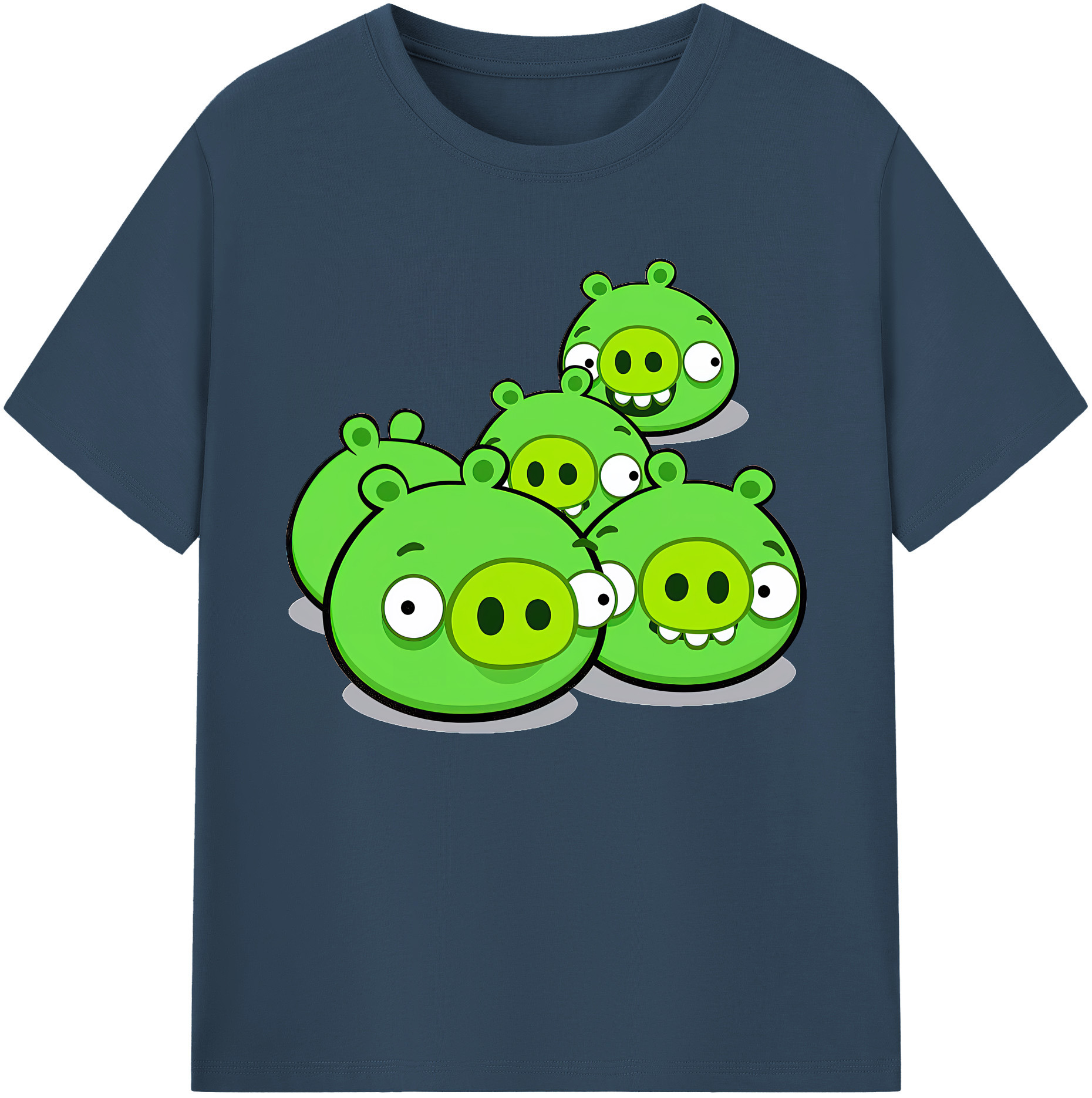 （画像用） Angry Birds アングリーバード 綿100％ メンズ半袖Tシャツ｜肌触りやわらか＆通気性