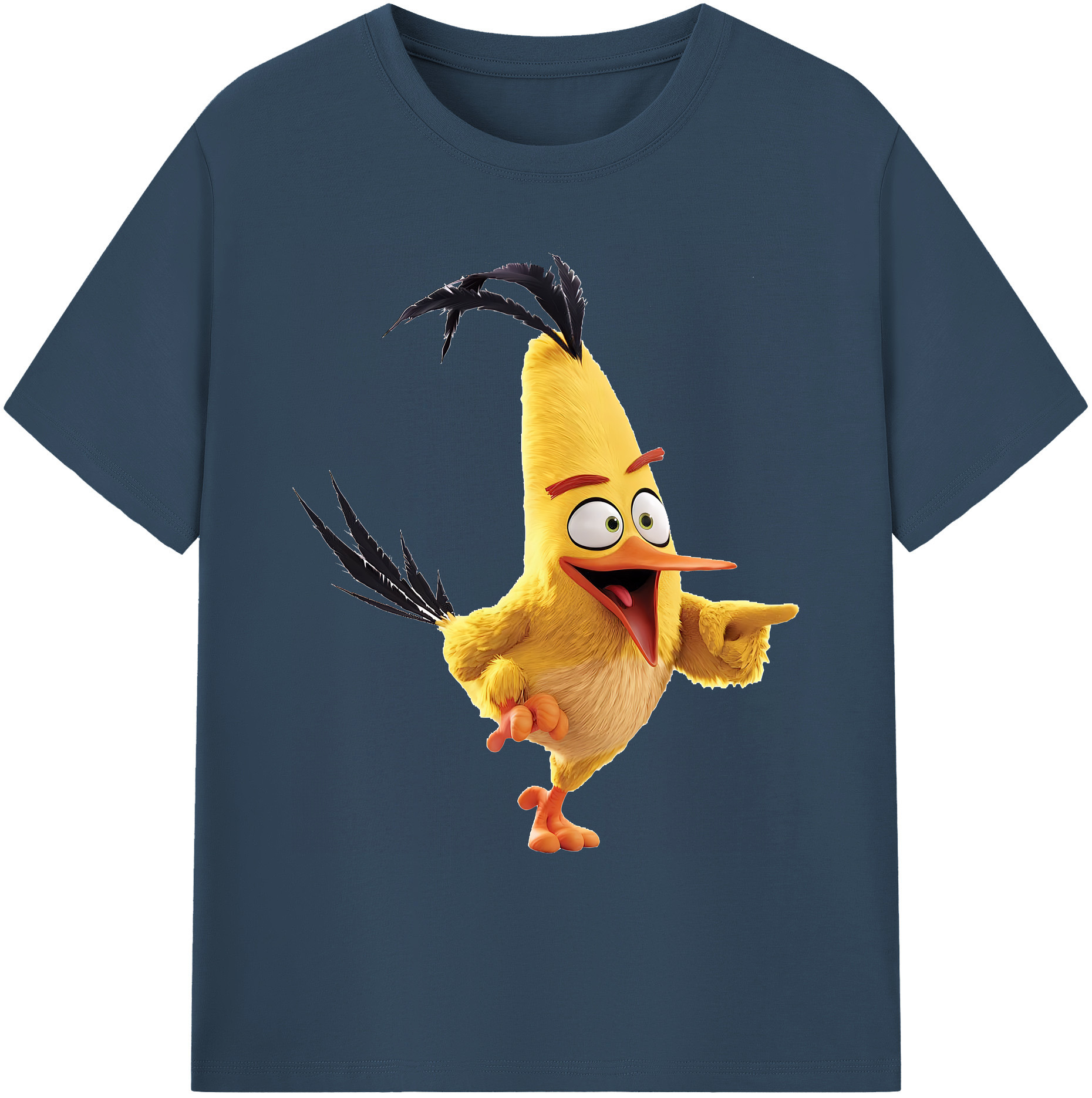 （画像用） Angry Birds アングリーバード 綿100％ メンズ半袖Tシャツ｜肌触りやわらか＆通気性