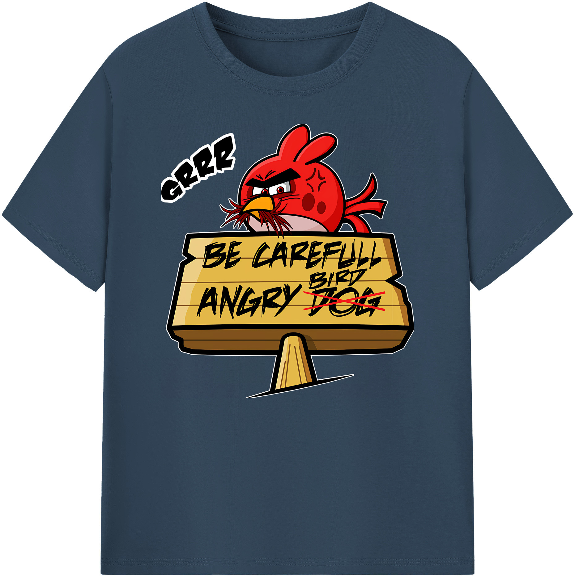 （画像用） Angry Birds アングリーバード 綿100％ メンズ半袖Tシャツ｜肌触りやわらか＆通気性