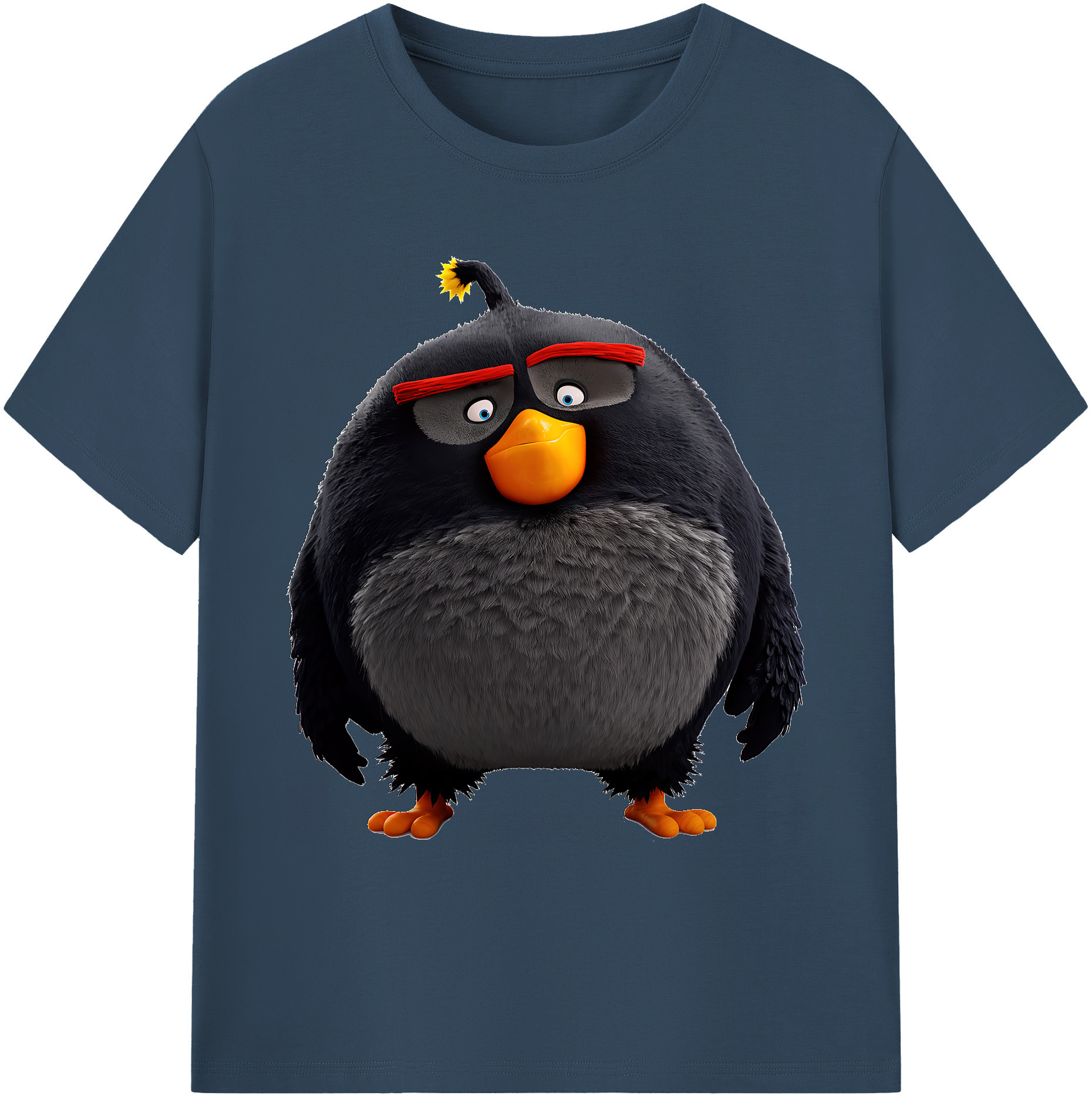 （画像用） Angry Birds アングリーバード 綿100％ メンズ半袖Tシャツ｜肌触りやわらか＆通気性