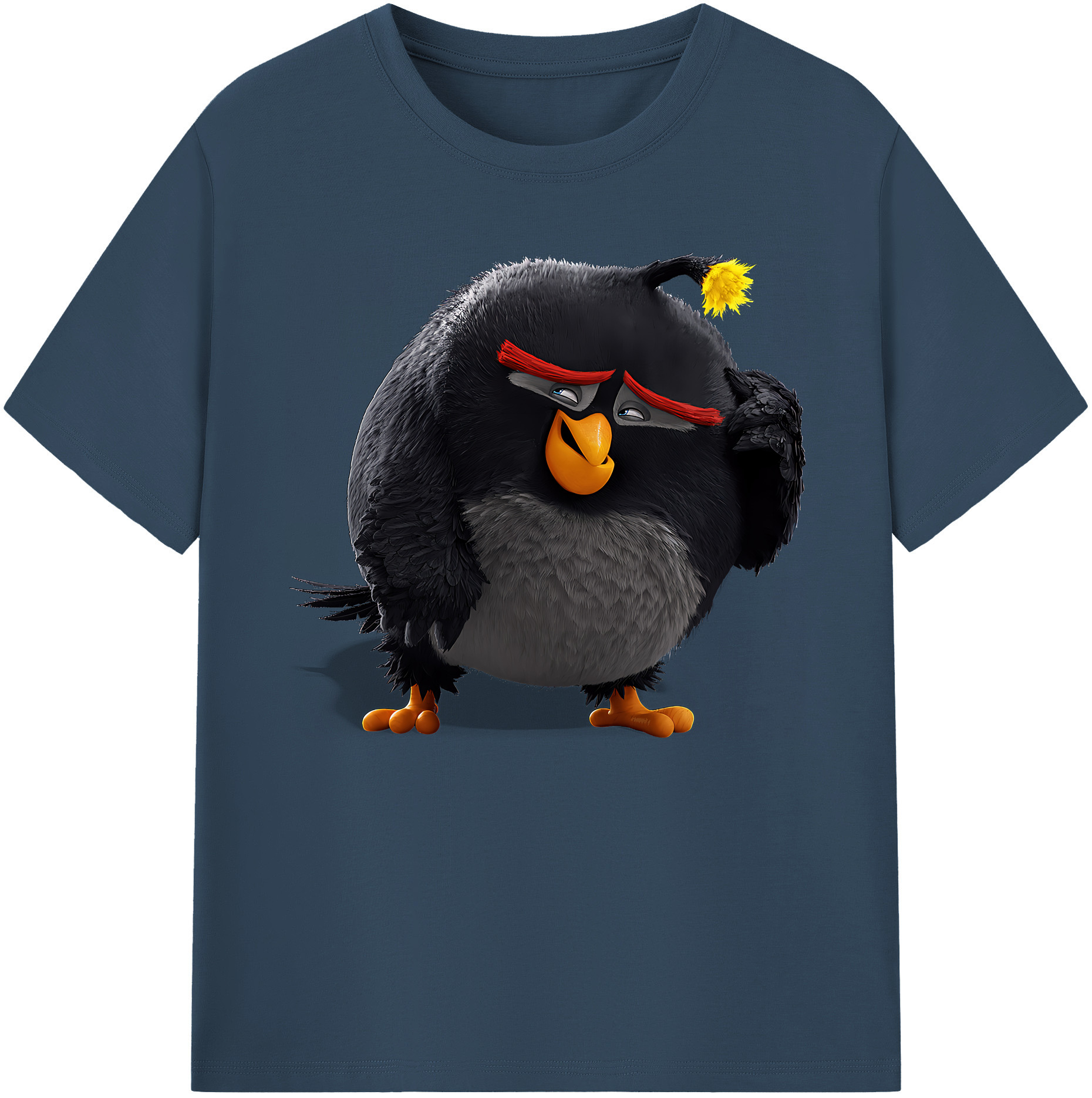 （画像用） Angry Birds アングリーバード 綿100％ メンズ半袖Tシャツ｜肌触りやわらか＆通気性