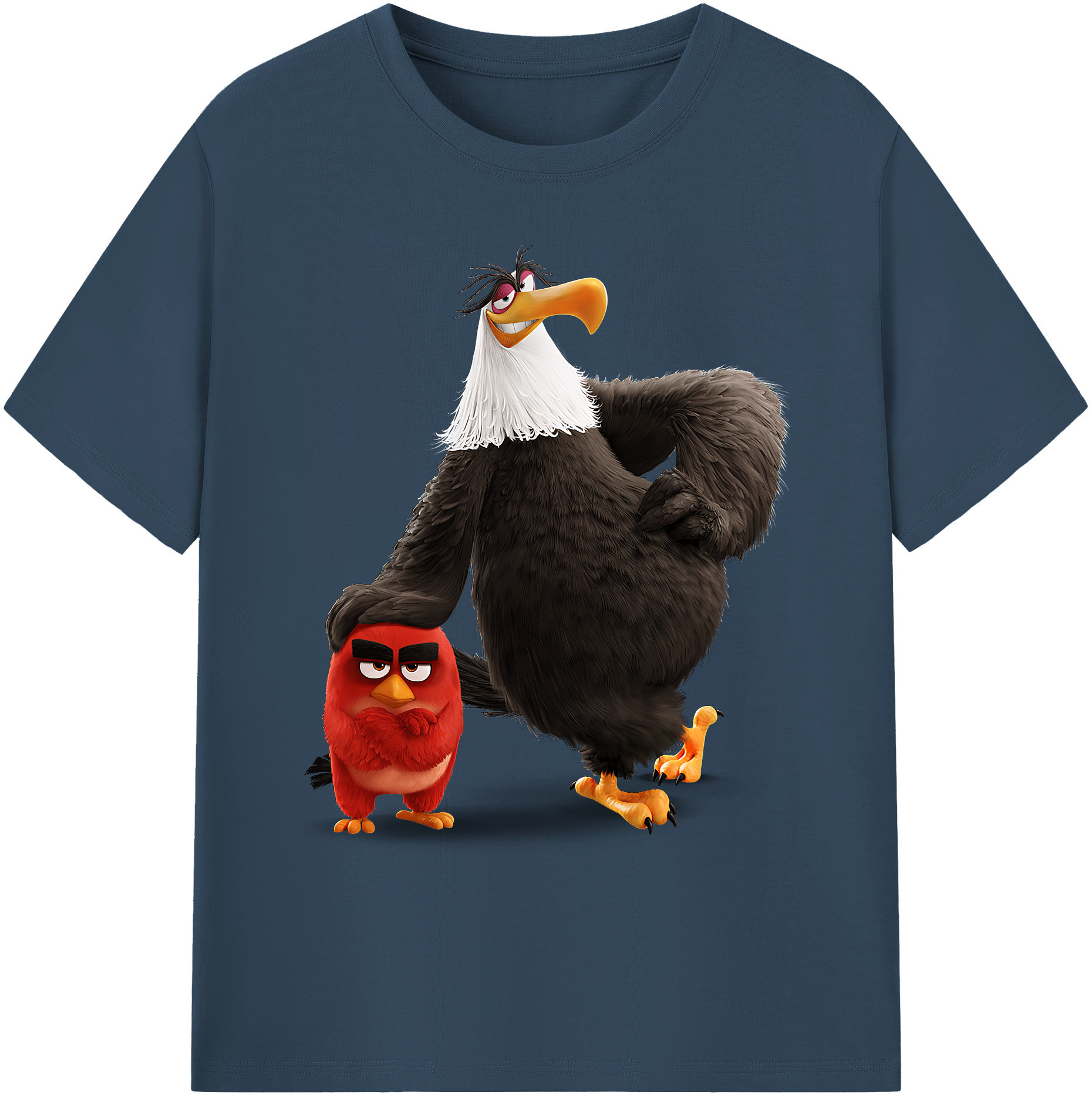 （画像用） Angry Birds アングリーバード 綿100％ メンズ半袖Tシャツ｜肌触りやわらか＆通気性