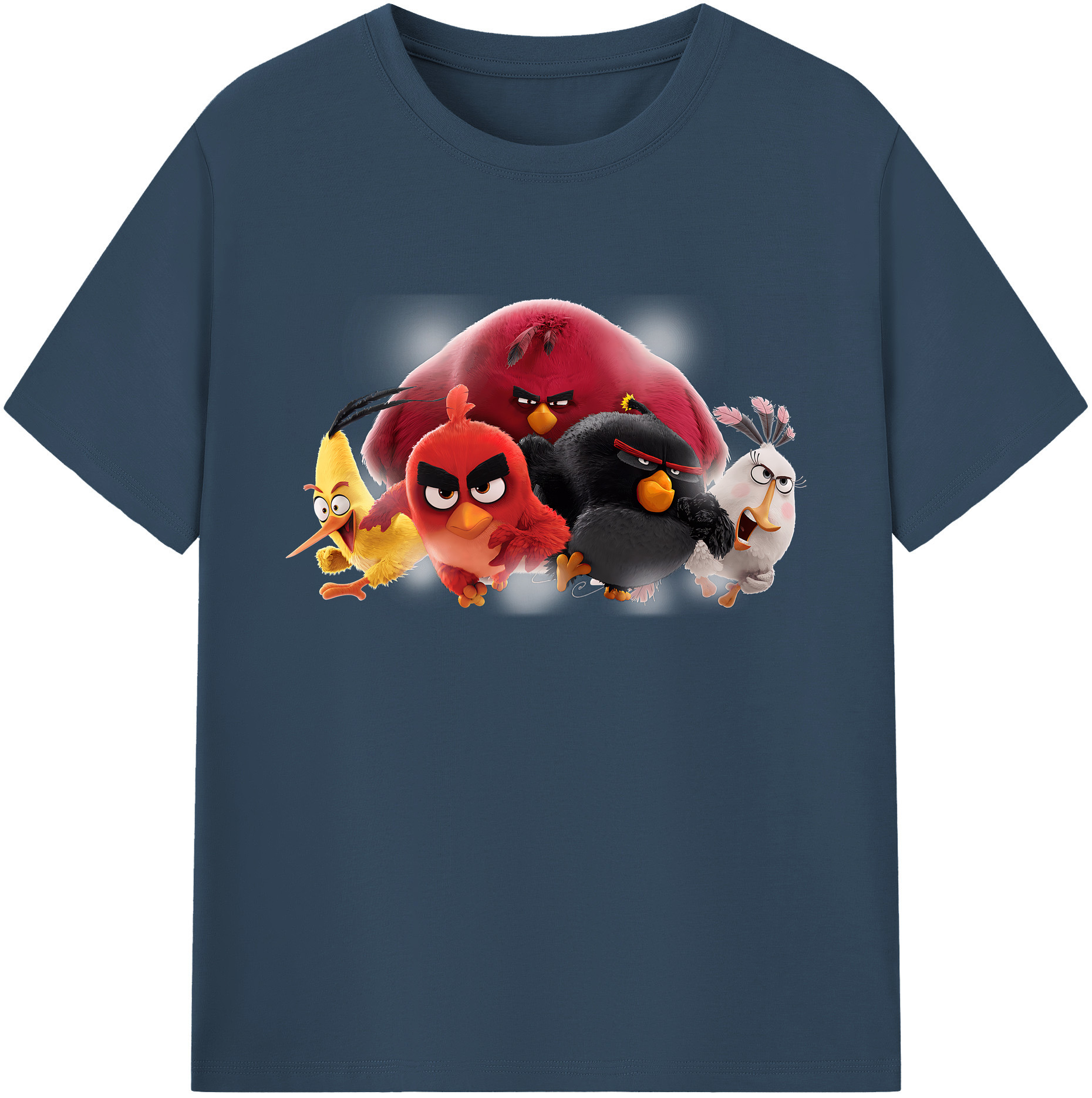 （画像用） Angry Birds アングリーバード 綿100％ メンズ半袖Tシャツ｜肌触りやわらか＆通気性