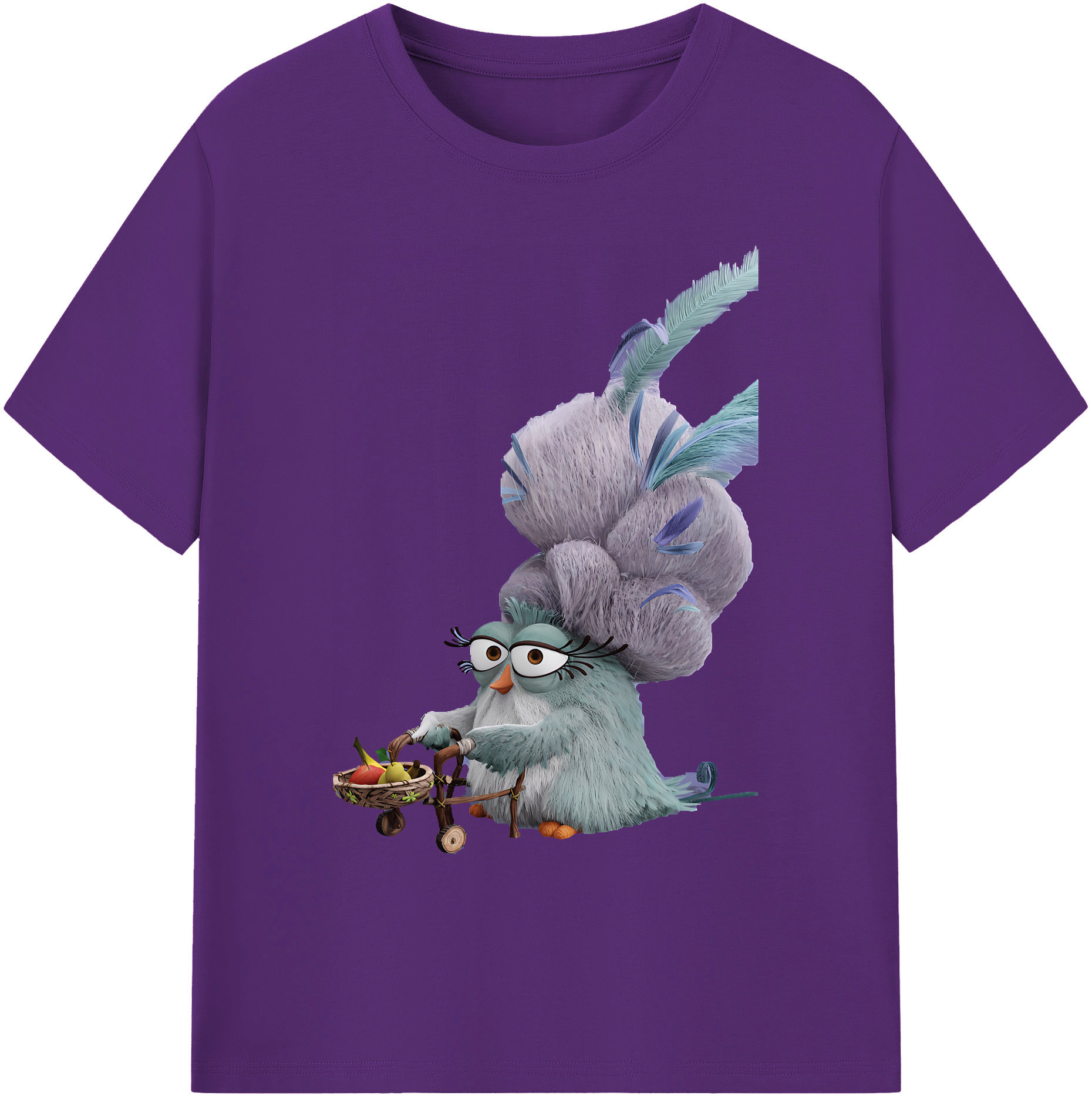 （画像用） Angry Birds アングリーバード 綿100％ メンズ半袖Tシャツ｜肌触りやわらか＆通気性