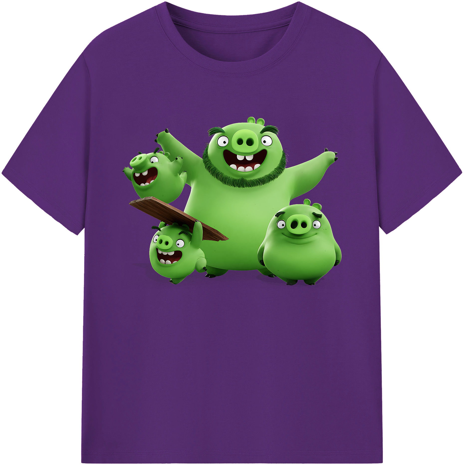 （画像用） Angry Birds アングリーバード 綿100％ メンズ半袖Tシャツ｜肌触りやわらか＆通気性