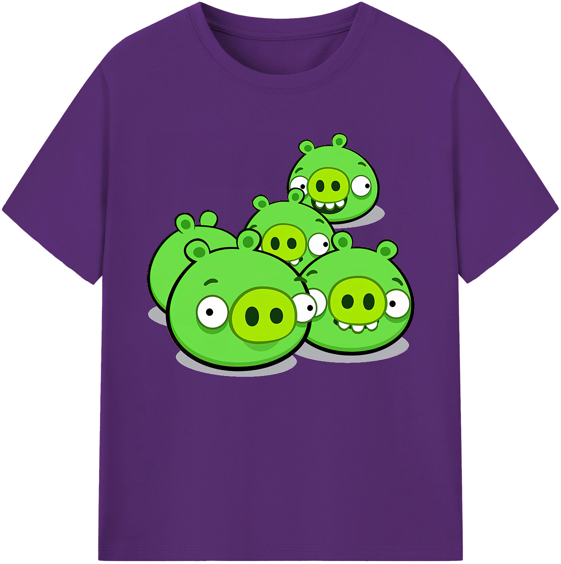 （画像用） Angry Birds アングリーバード 綿100％ メンズ半袖Tシャツ｜肌触りやわらか＆通気性