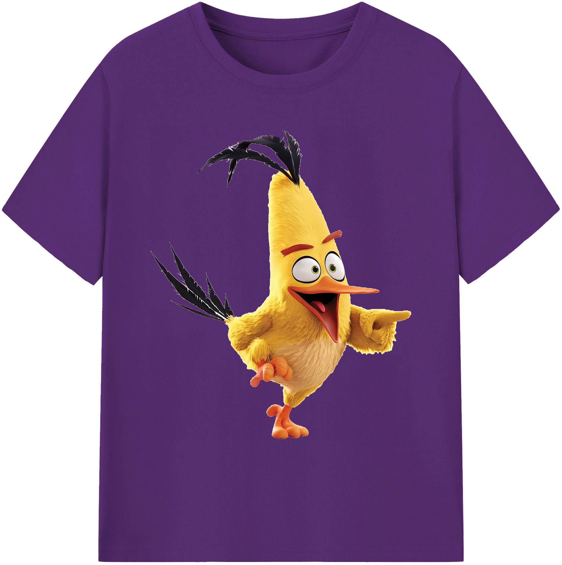 （画像用） Angry Birds アングリーバード 綿100％ メンズ半袖Tシャツ｜肌触りやわらか＆通気性
